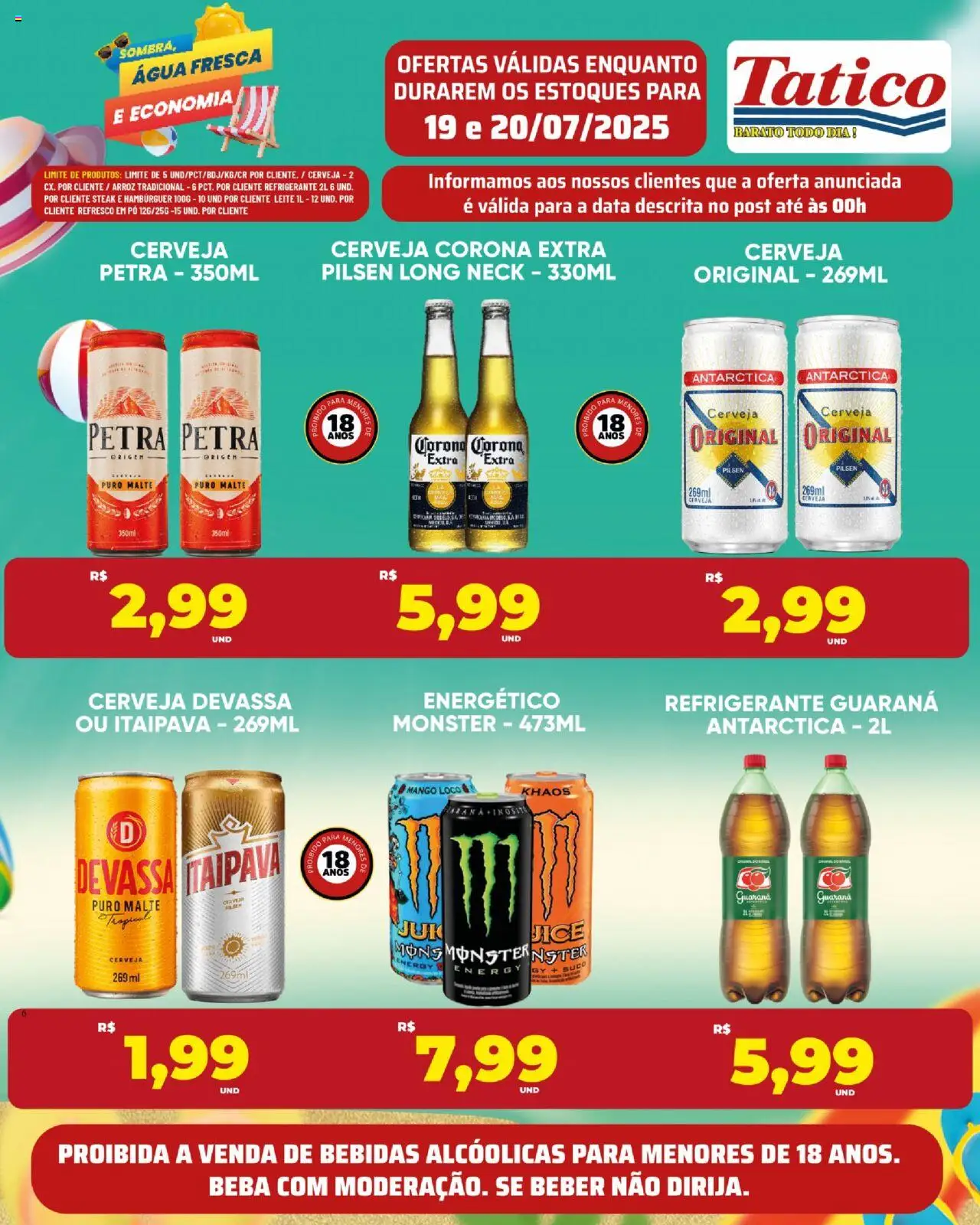 Tatico Folheto - válido de 19.07.2025 | Página: 16 | Produtos: Pó, Suco, Arroz, Monster