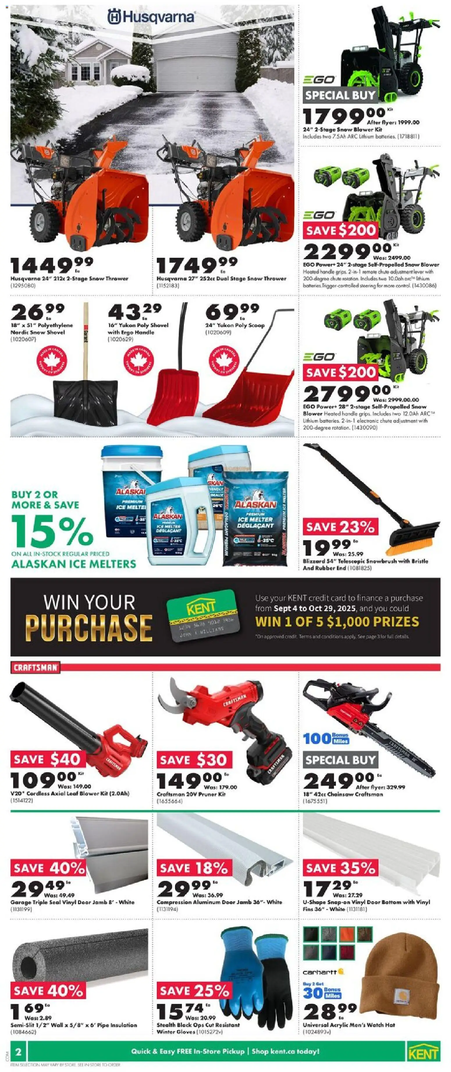Kent flyer valid from 23.10.2025 | Page: 3 | Products: Hat, Gloves, Watch