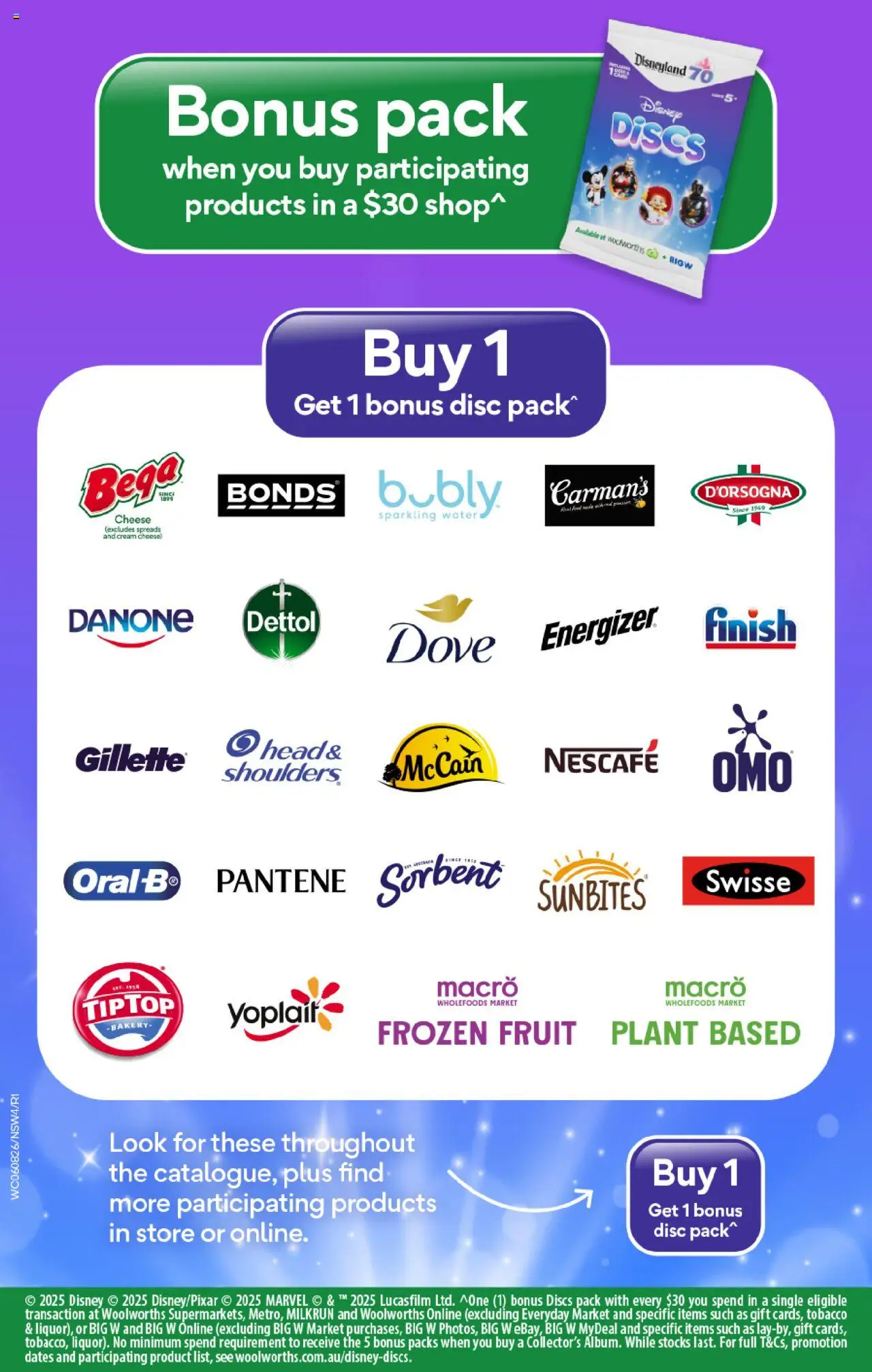 Woolworths catalogue - valid from 06.08.2025 | Page: 4 | Products: Cheese, Cream, Water, Bakery