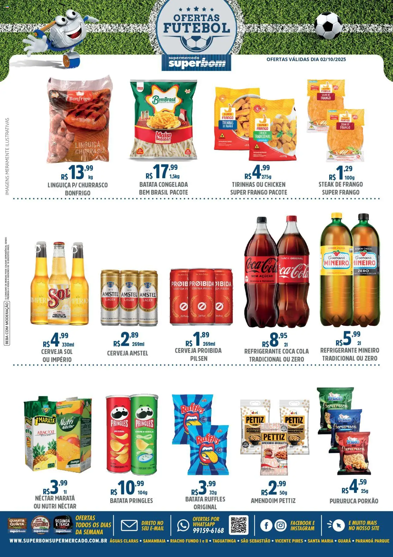 Superbom Folheto - válido de 02.10.2025 | Página: 1 | Produtos: Cola, Cerveja, Creme, Refrigerante