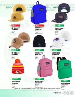Vista previa de Price Shoes catálogo Fall Importados Ofertas, nuevo folleto de la tienda, válido en México a partir del 22.10.2025 | Página: 18 | Productos: Gorra, Mochila