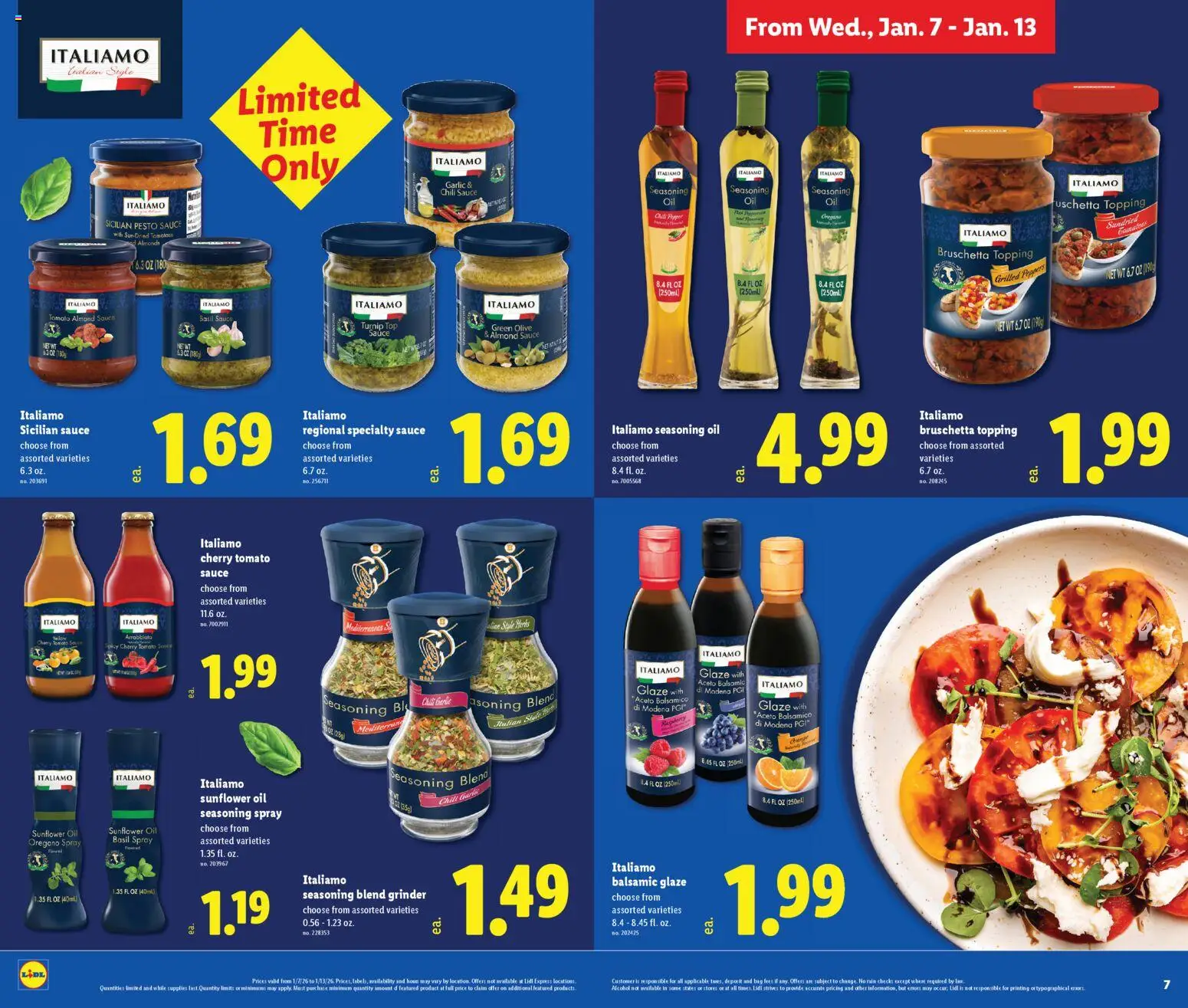 Lidl Weekly Ad - valid from 07.01.2026 | Page: 4 | Products: Peppers, Oil, Sauce, Grinder