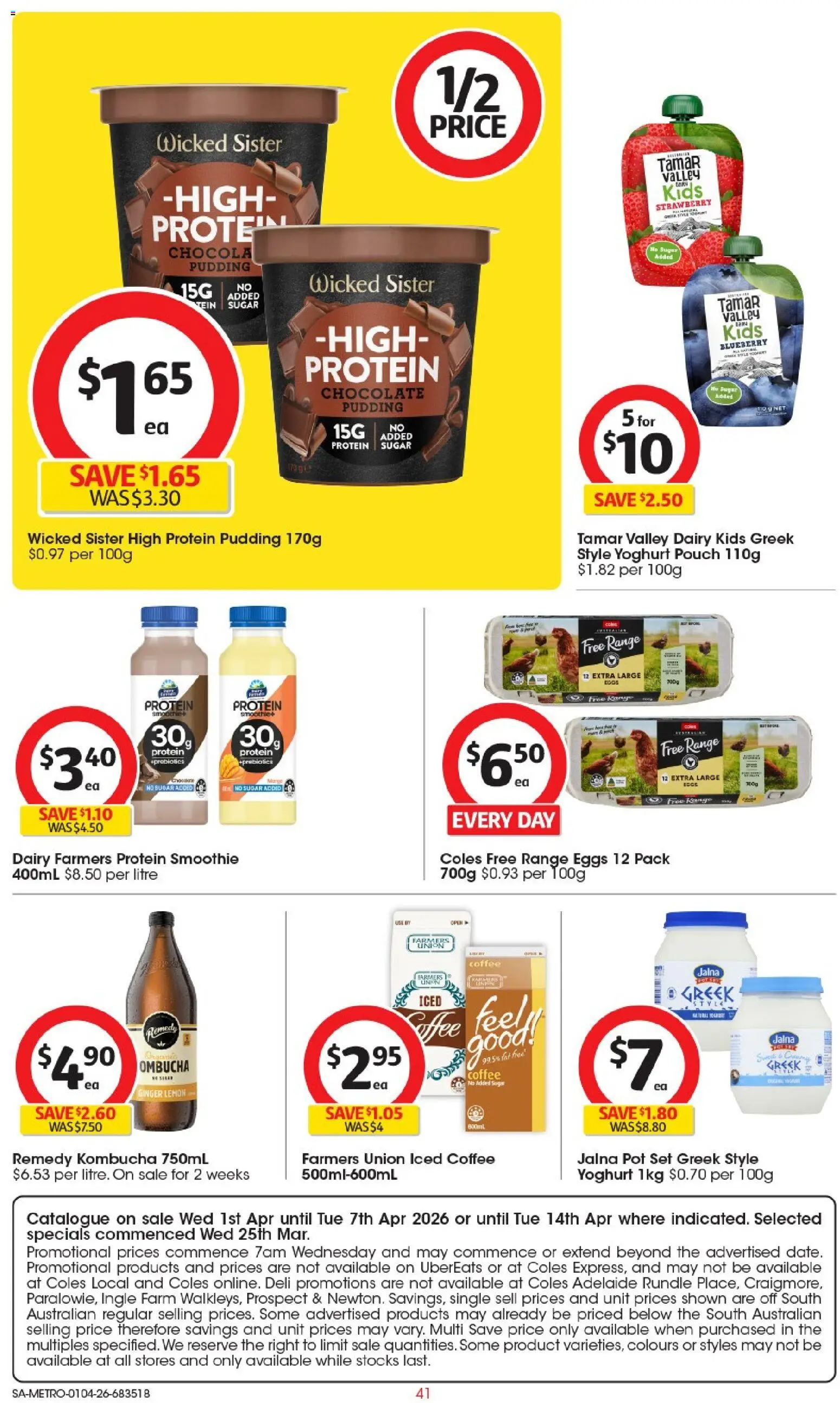 Coles catalogue - valid from 01.04.2026 | Page: 41 | Products: Dairy, Coffee, Chocolate, Ginger