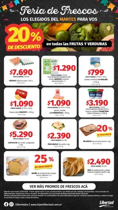 Vista previa Hipermercado Libertad - Feria de Frescos - NEA válido desde el 29.07.2025