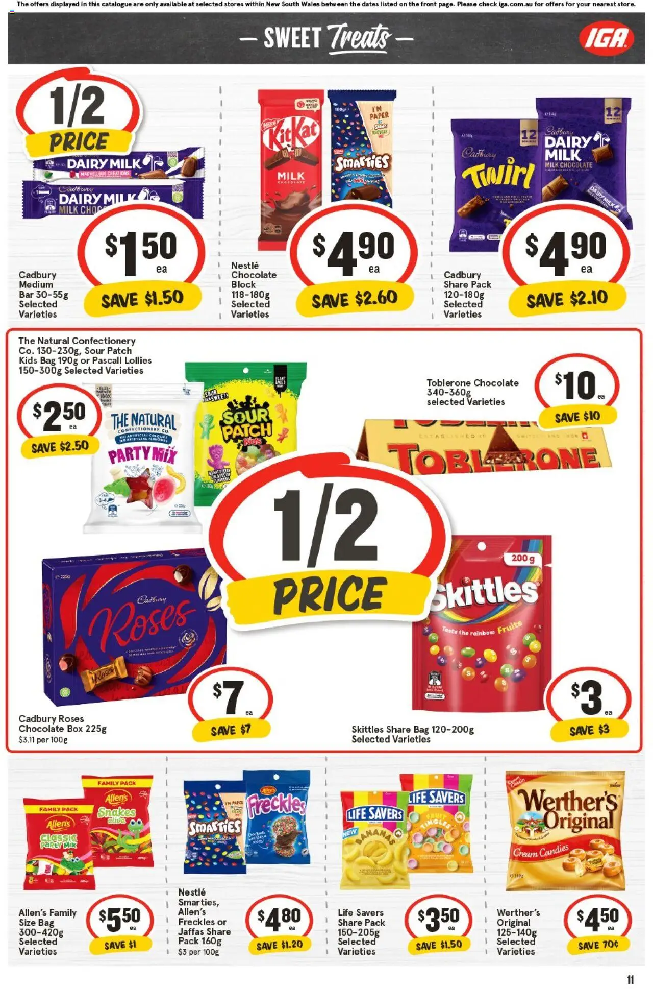 IGA catalogue - valid from 08.10.2025 | Page: 14 | Products: Box, Dairy, Chocolate, Lollies