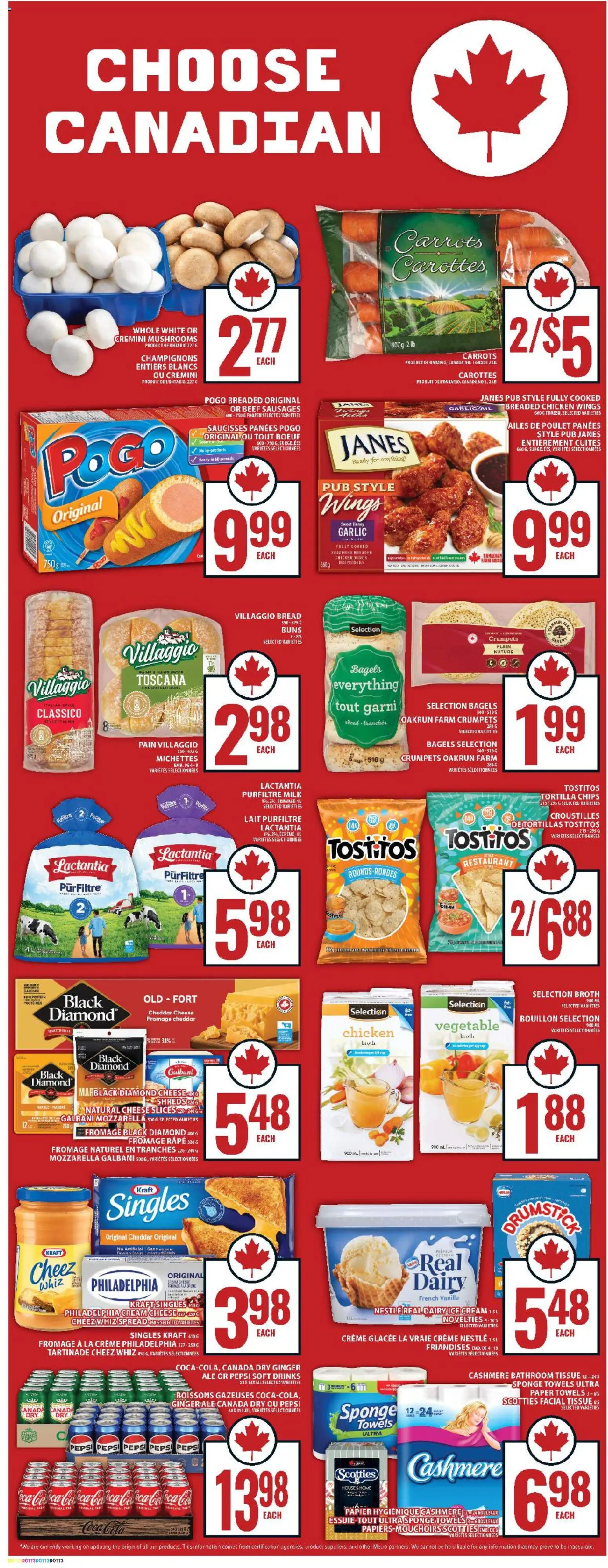 Food Basics flyer valid from 05.03.2026 | Page: 6 | Products: Ice cream, Chicken wings, Bakery, Milk