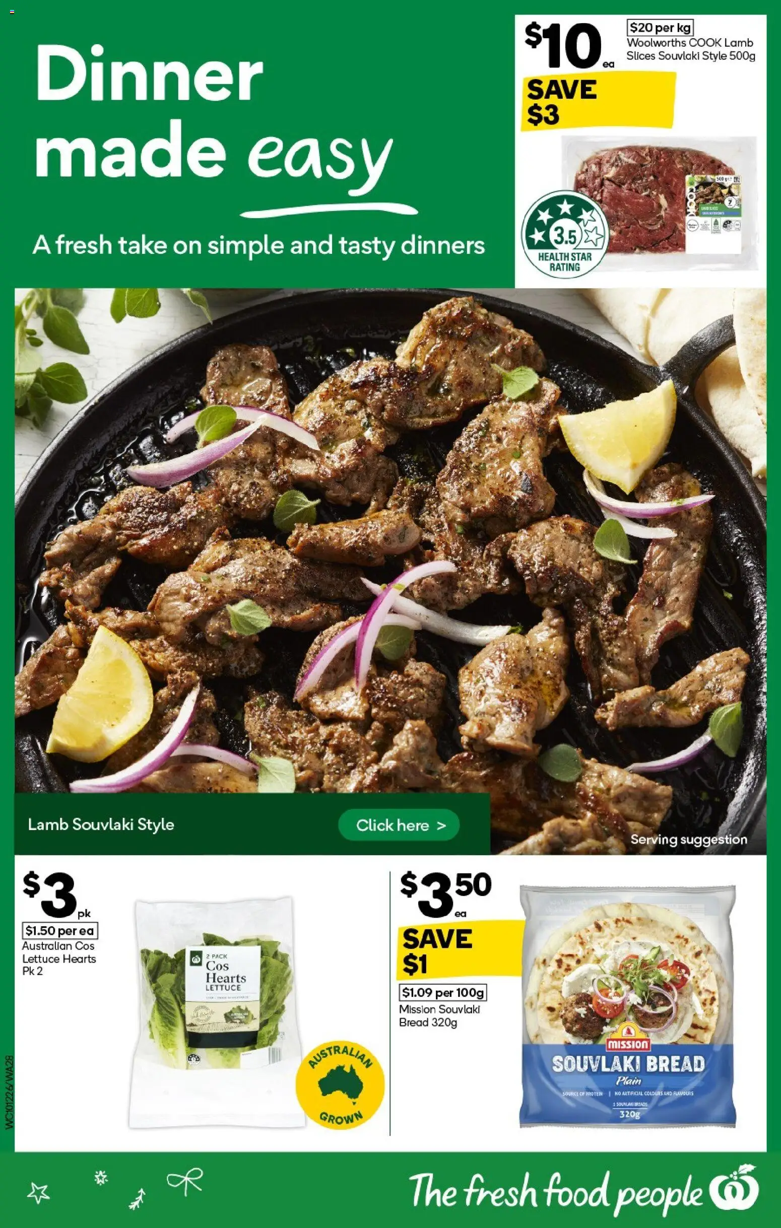 Woolworths catalogue - valid from 10.12.2025 | Page: 28 | Products: Bread, Lettuce, Lamb