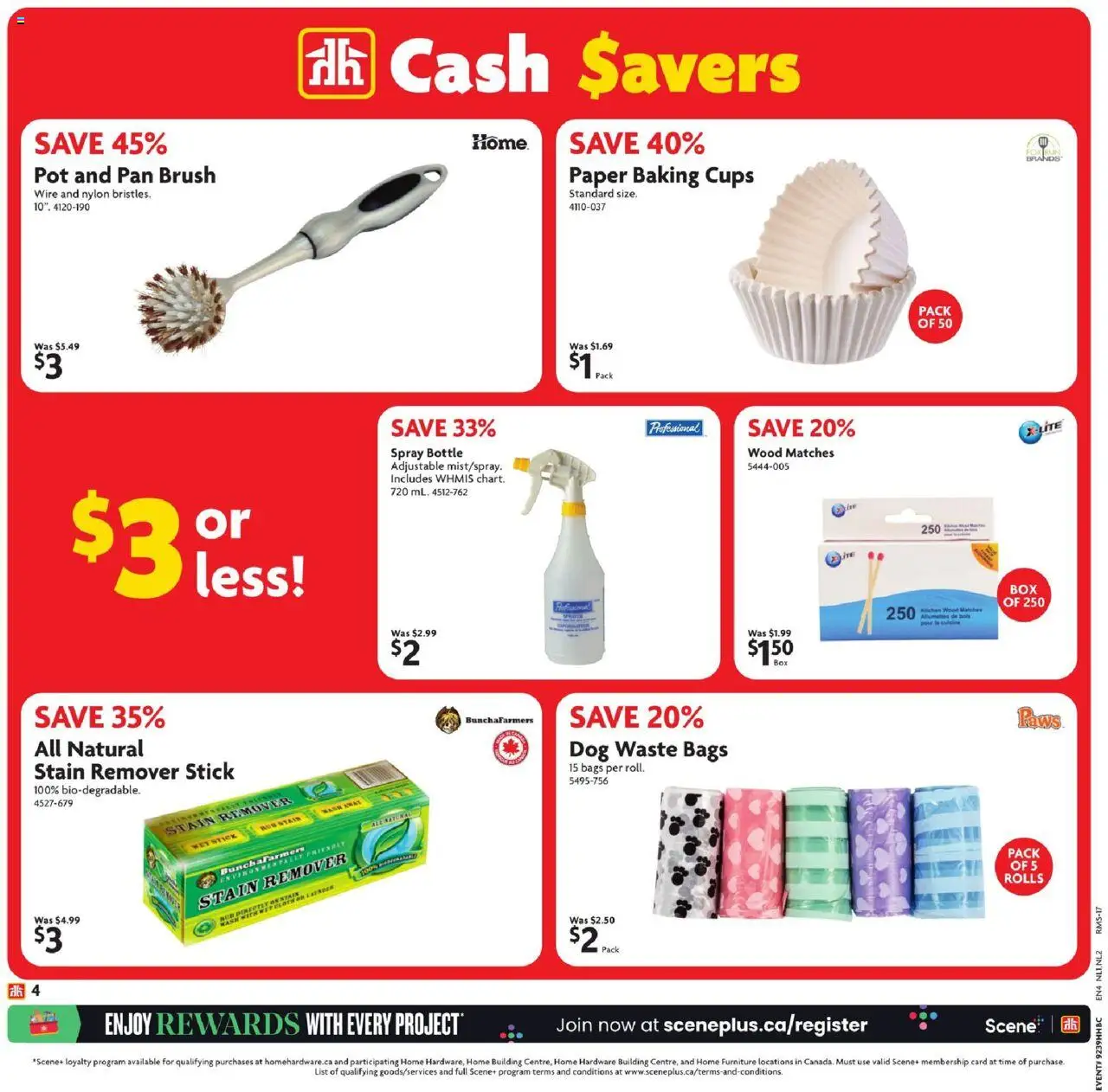 Home Hardware flyer valid from 25.09.2025 | Page: 5 | Products: Brush, Stain remover
