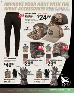 Preview of Cabela's weekly ads valid from 11.08.2025 | Page: 397 | Products: Pants, Gloves, Waterfowl