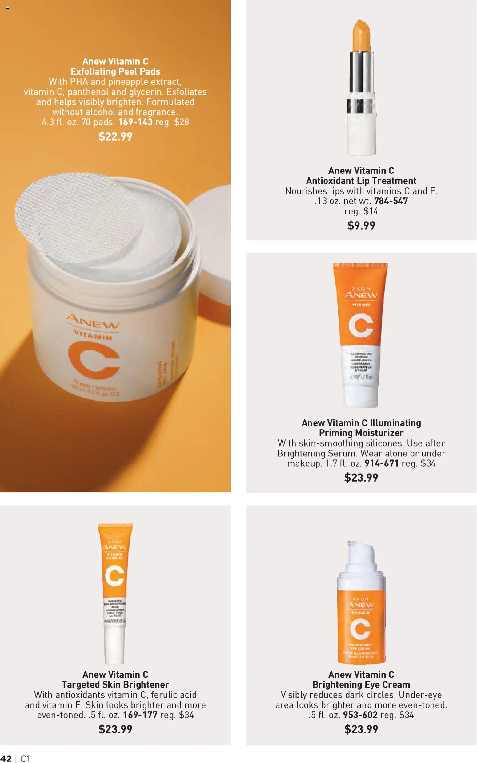 Avon Brochure - valid from 31.12.2025 | Page: 42 | Products: Vitamin, Eye Cream, Pads, Cream