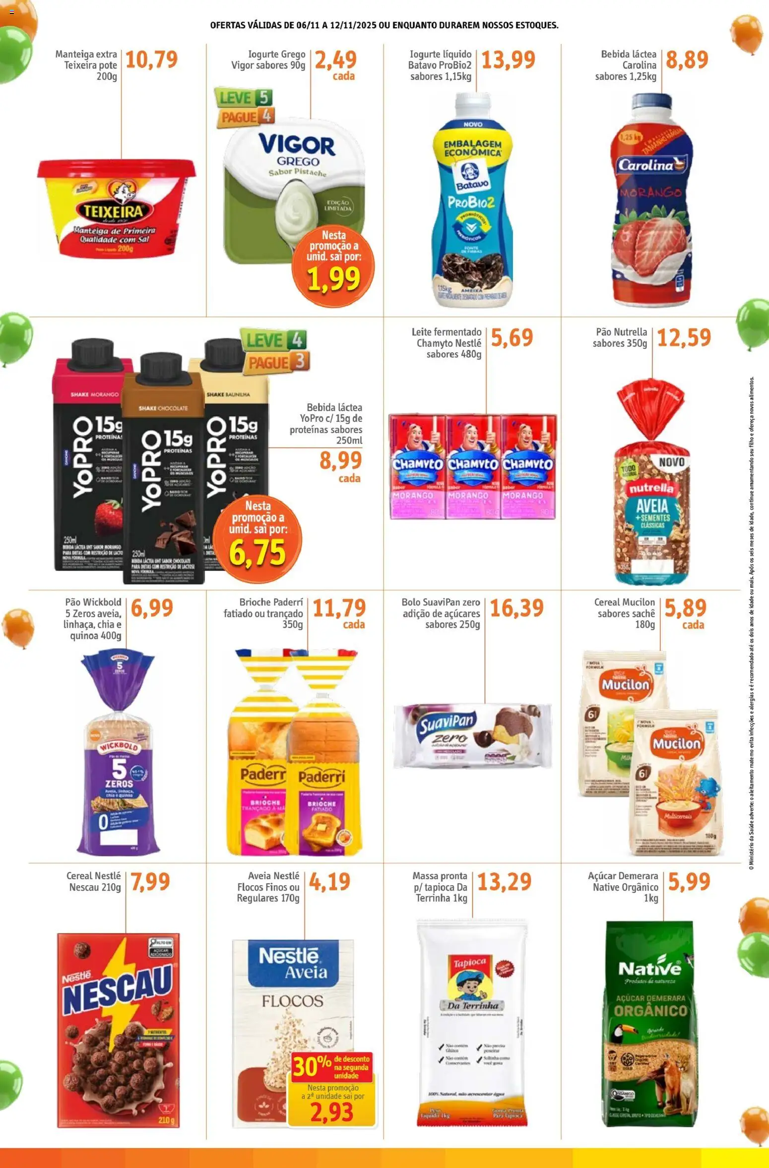 Sonda Folheto - válido de 06.11.2025 | Página: 4 | Produtos: Pistache, Bolo, Flocos, Mucilon
