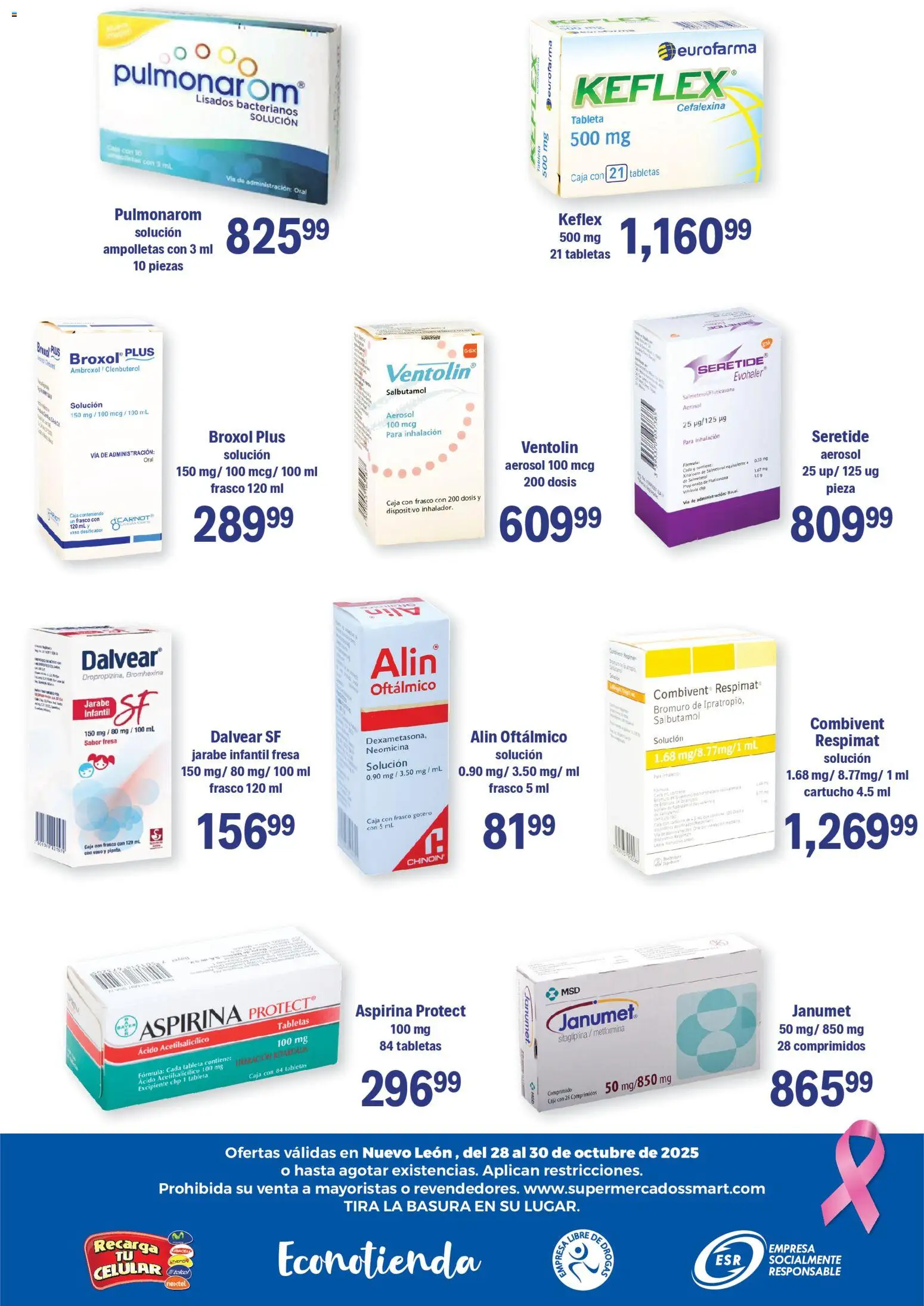 Nuevas ofertas de S-Mart válidas en toda la República Mexicana desde el 28.10.2025. ¡Encuentra las mejores ofertas en S-Mart folleto Ofertas de Feria Monterrey! | Página: 6 | Productos: Fresa, Frasco, Caja, Tableta