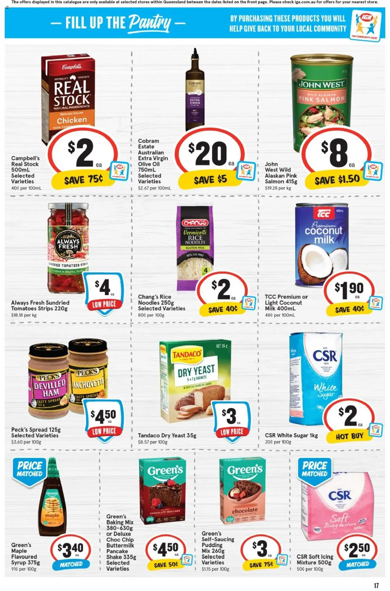 IGA catalogue - valid from 13.08.2025 | Page: 18 | Products: Light, Noodles, Salmon, Sugar