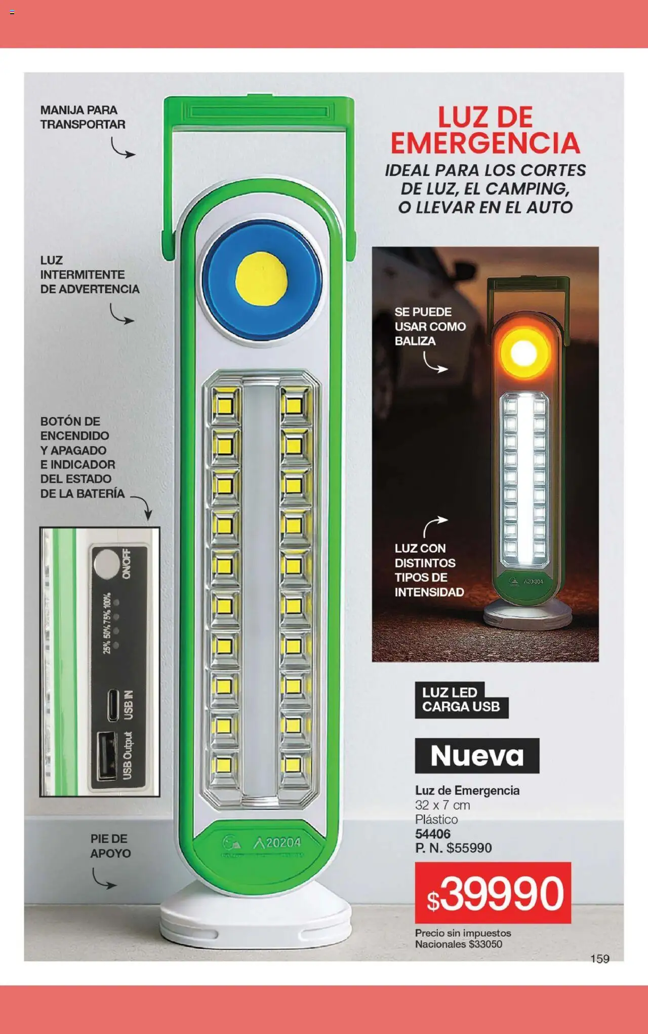 Gigot catálogo │ válido desde el 12.08.2025 | Página: 165 | Productos: Luz de emergencia, Usb, Batería