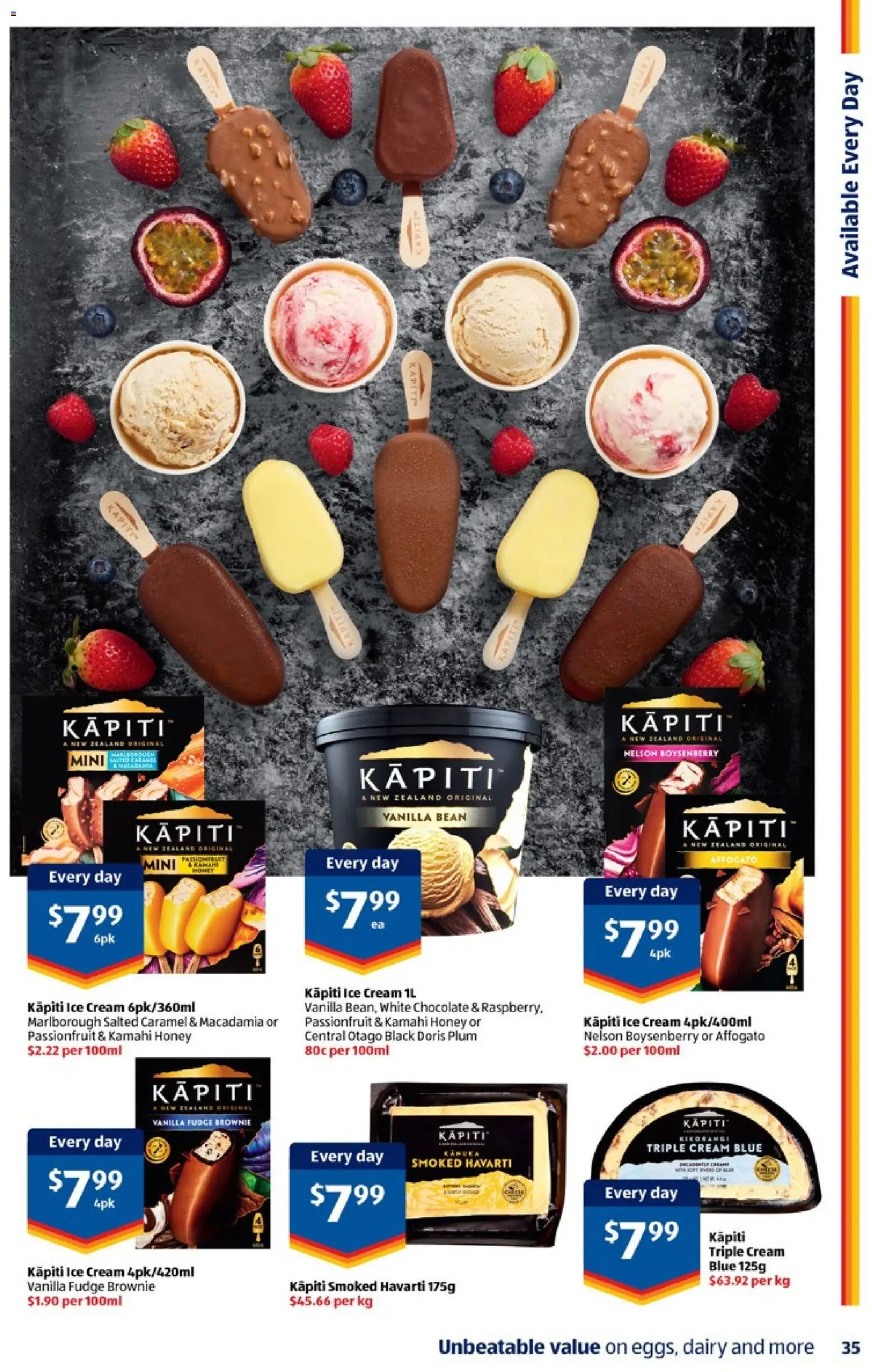 Aldi catalogue - valid from 29.10.2025 | Page: 35 | Products: Chocolate, Honey, Passionfruit, Ice cream