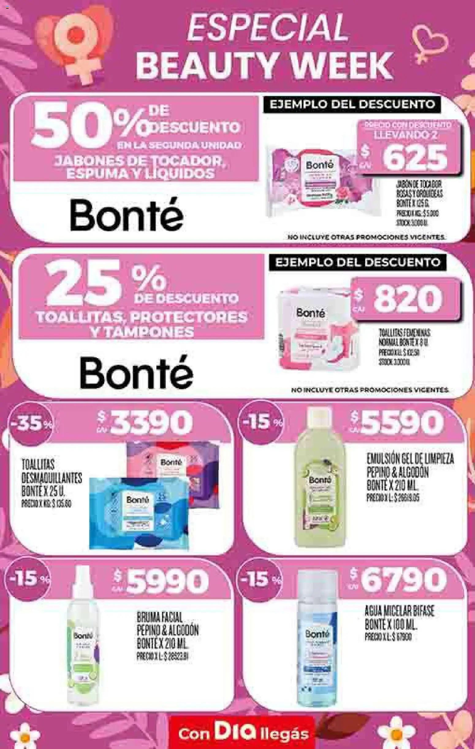 Dia - Especial beauty week │ válido desde el 04.03.2026 | Página: 1 | Productos: Tampones, Agua, Espuma, Toallitas femeninas