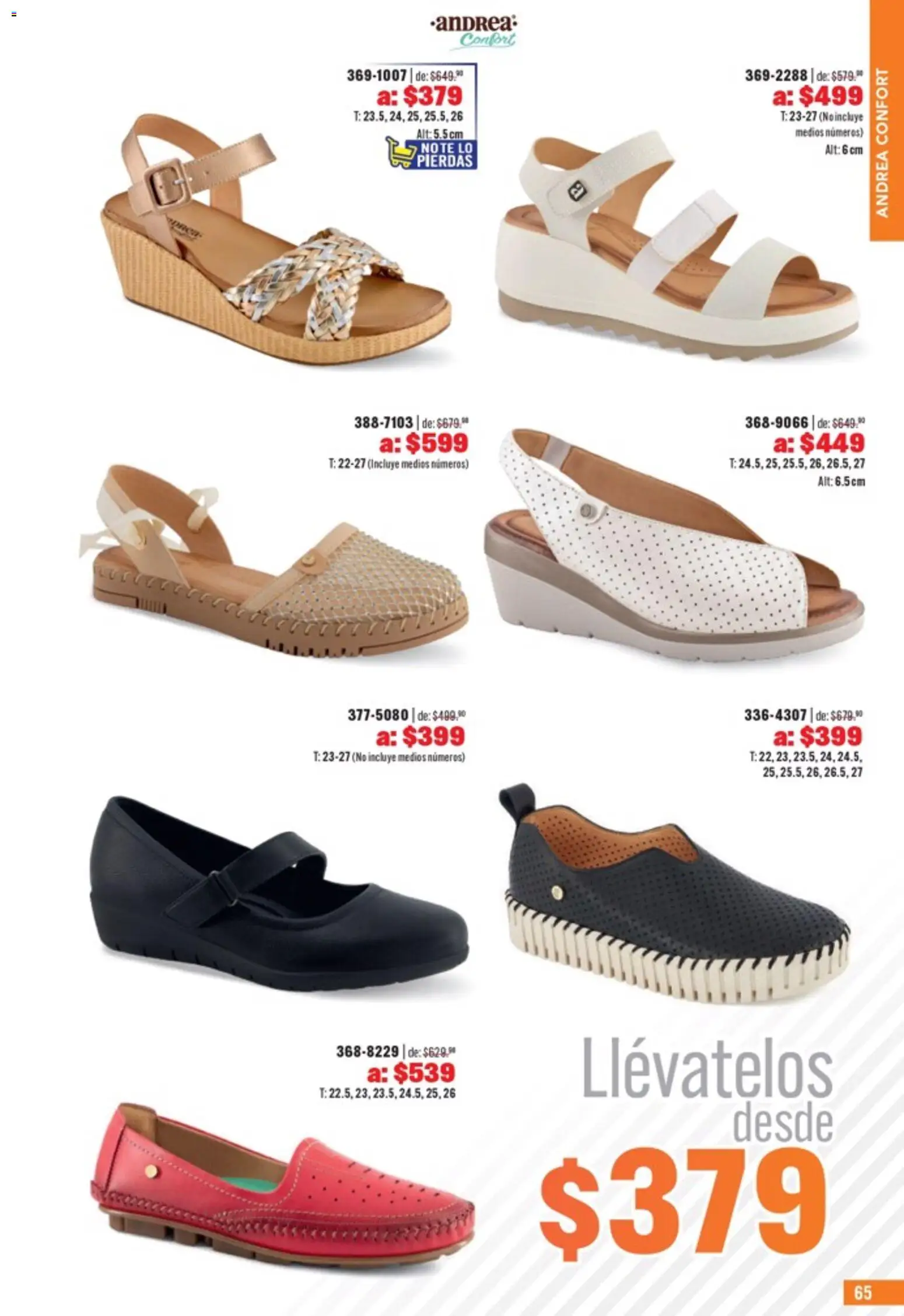 Nuevas ofertas de Andrea válidas en toda la República Mexicana desde el 05.04.2026. ¡Encuentra las mejores ofertas en Andrea catálogo Outlet! | Página: 65