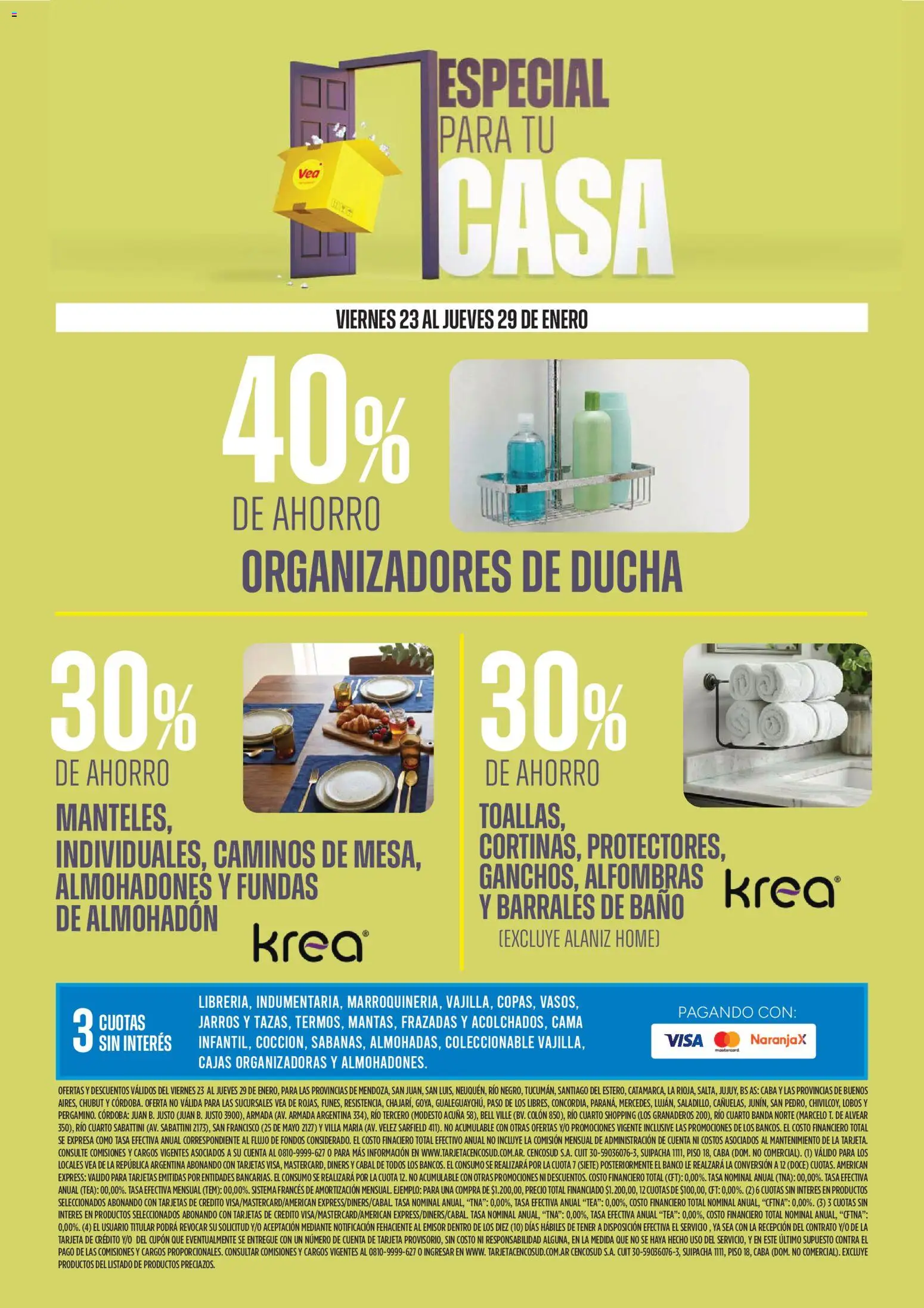 Vea - Ofertas especial para tu casa │ válido desde el 23.01.2026 | Página: 11 | Productos: Banco, Almohadon, Cama, Ducha