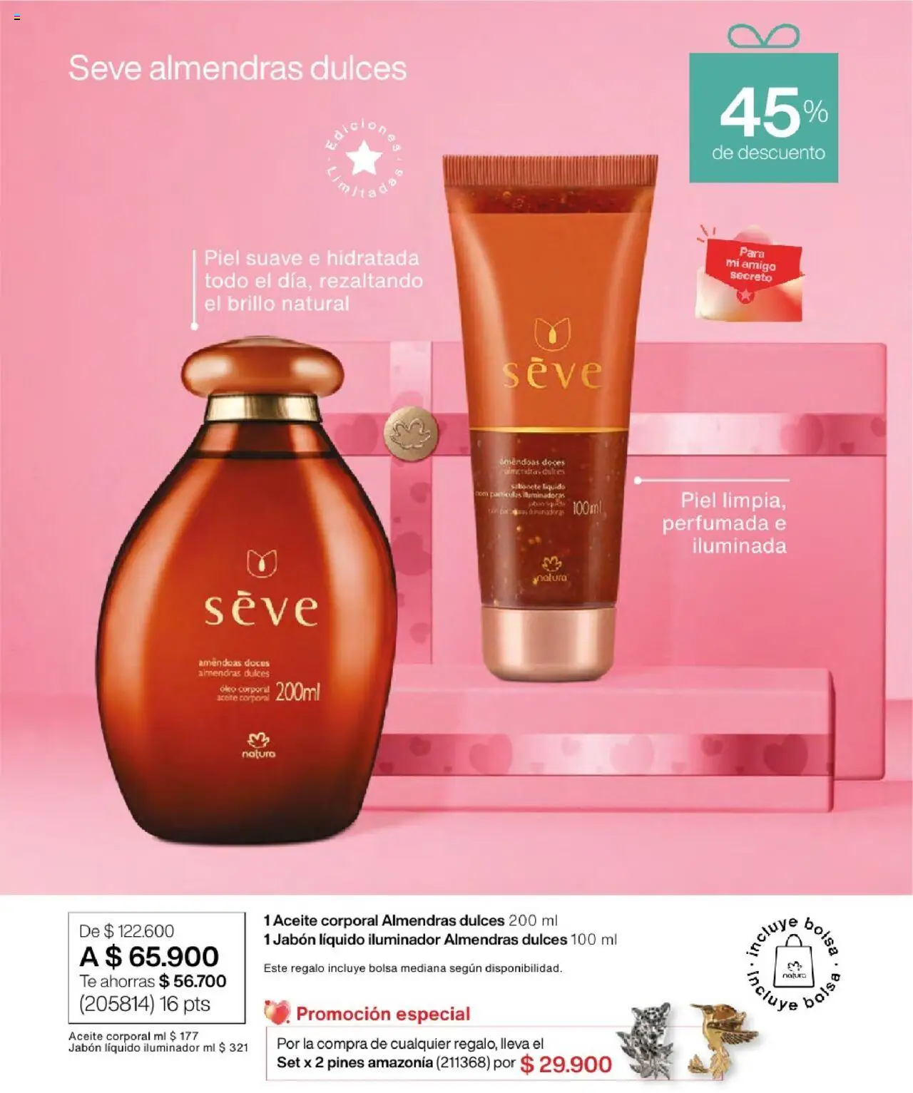 Natura revista - valida desde el 23.07.2025 | Página: 32 | Productos: Almendras, Bolsa, Jabón líquido, Ruana