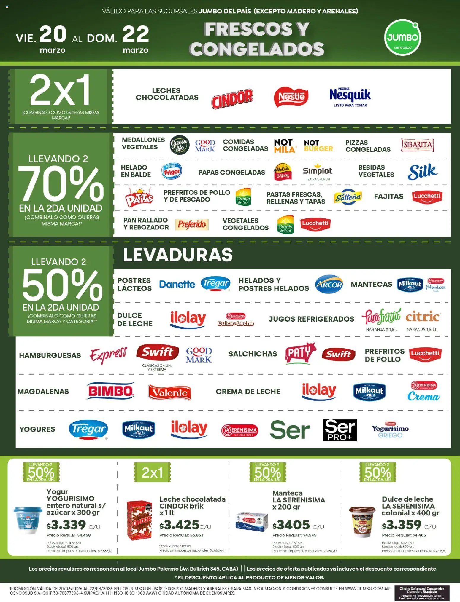 Jumbo - Ofertas | Salta & Tucumán │ válido desde el 20.03.2026 | Página: 4 | Productos: Pollo, Pescado, Manteca, Yogur