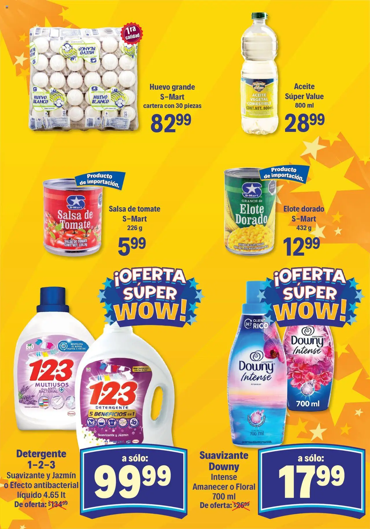Nuevas ofertas de S-Mart válidas en toda la República Mexicana desde el 21.10.2025. ¡Encuentra las mejores ofertas en S-Mart folleto Juárez! | Página: 3 | Productos: Detergente, Agua, Aceite, Salsa de tomate