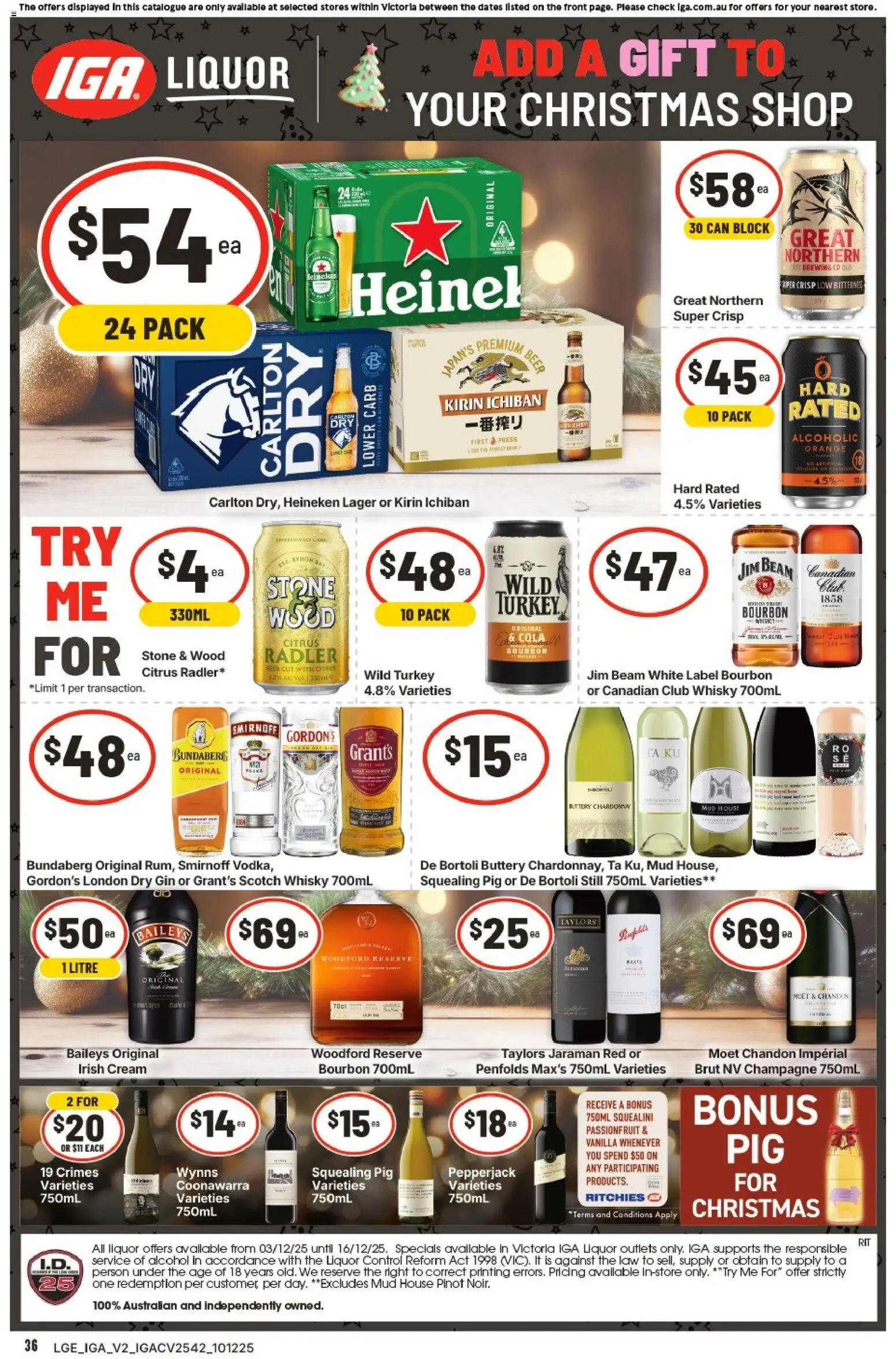 IGA catalogue - valid from 10.12.2025 | Page: 2 | Products: Bourbon, Tap, Wood, Turkey
