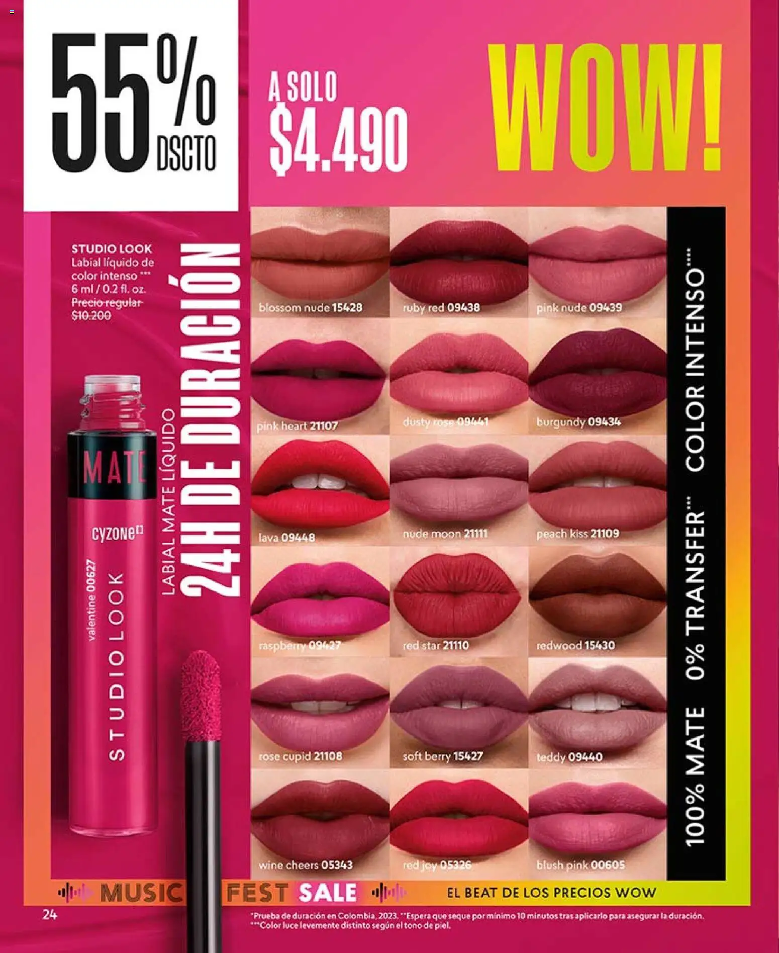 Catálogo CyZone Campaña 5 │ válido desde el 01.03.2026 | Página: 24 | Productos: Mate, Labial