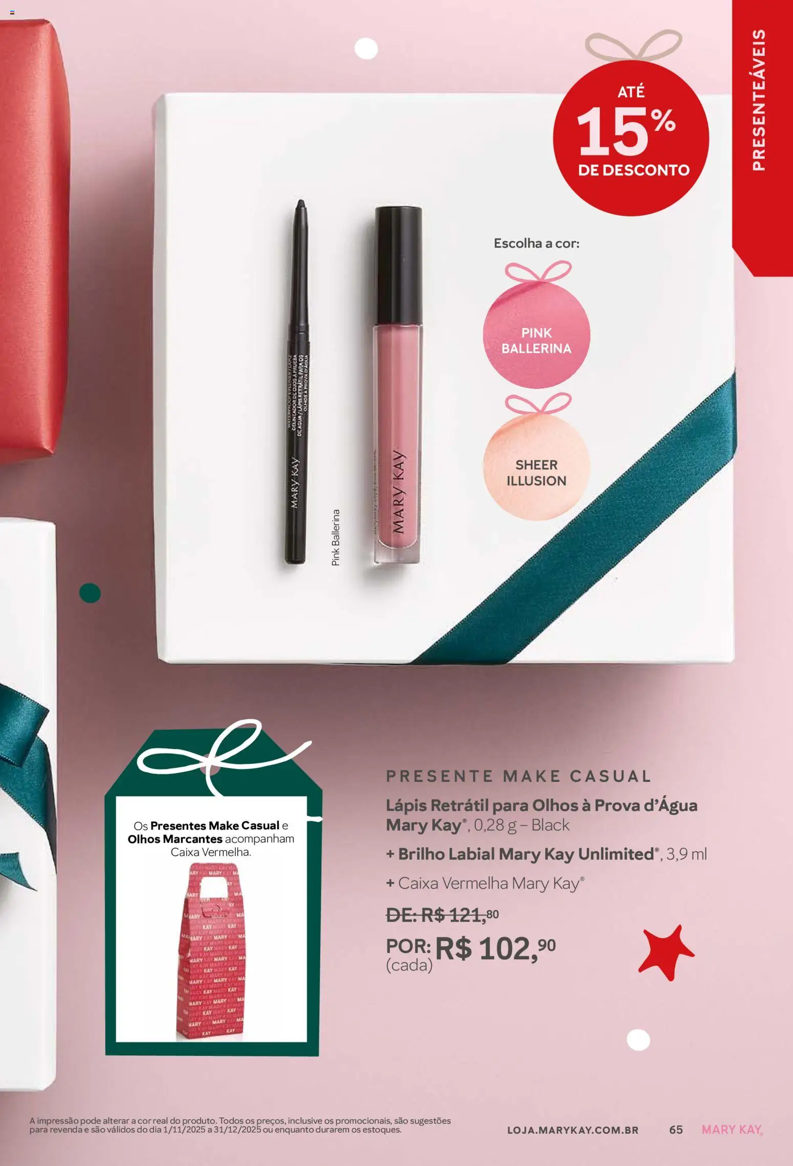 Mary Kay Folheto - válido de 01.11.2025 | Página: 65 | Produtos: Lápis, Caixa