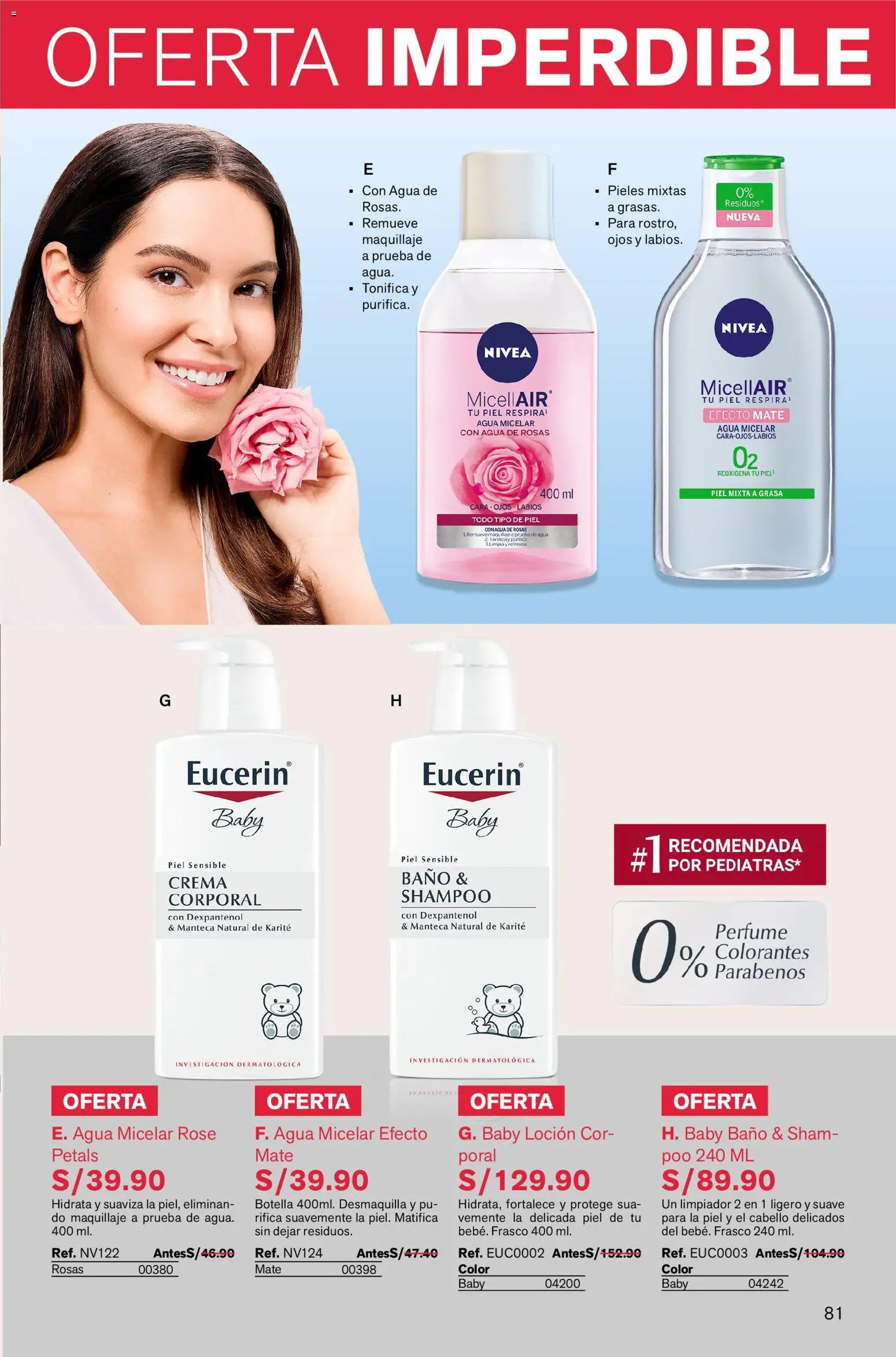 Catálogo Leonisa válido desde 13.11.2025 | Página: 81 | Productos: Shampoo, Baño, Crema, Maquillaje