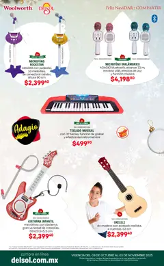Vista previa de Del Sol y Woolworth - Catálogo Feliz NaviDar y Compartir , nuevo folleto de la tienda, válido en México a partir del 09.10.2025 | Página: 29