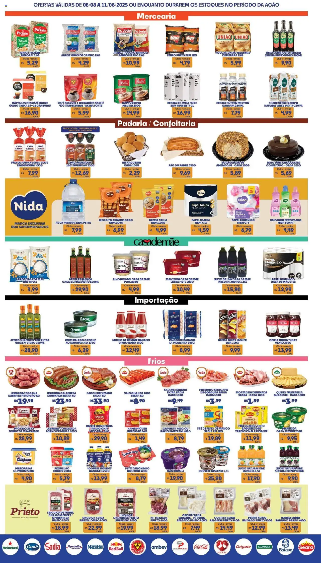 Boa Supermercados Folheto - válido de 08.08.2025 | Página: 5 | Produtos: Óleo, Bolo, Aveia, Açúcar