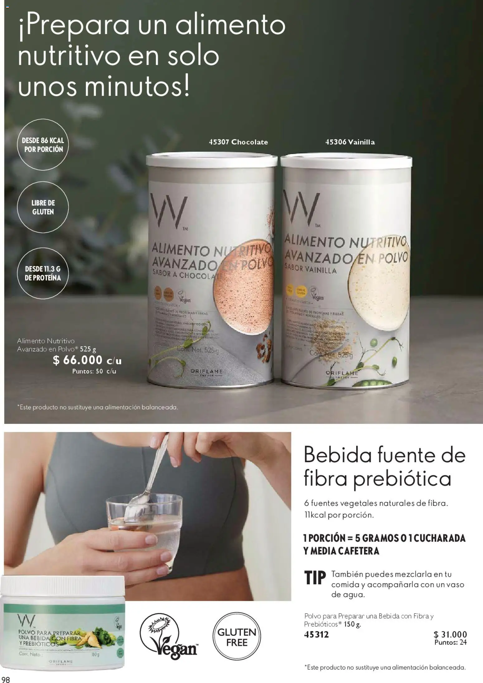 Oriflame ofertas  │ válido desde el 28.03.2026 | Página: 98 | Productos: Cafetera, Polvo, Chocolate, Fuente