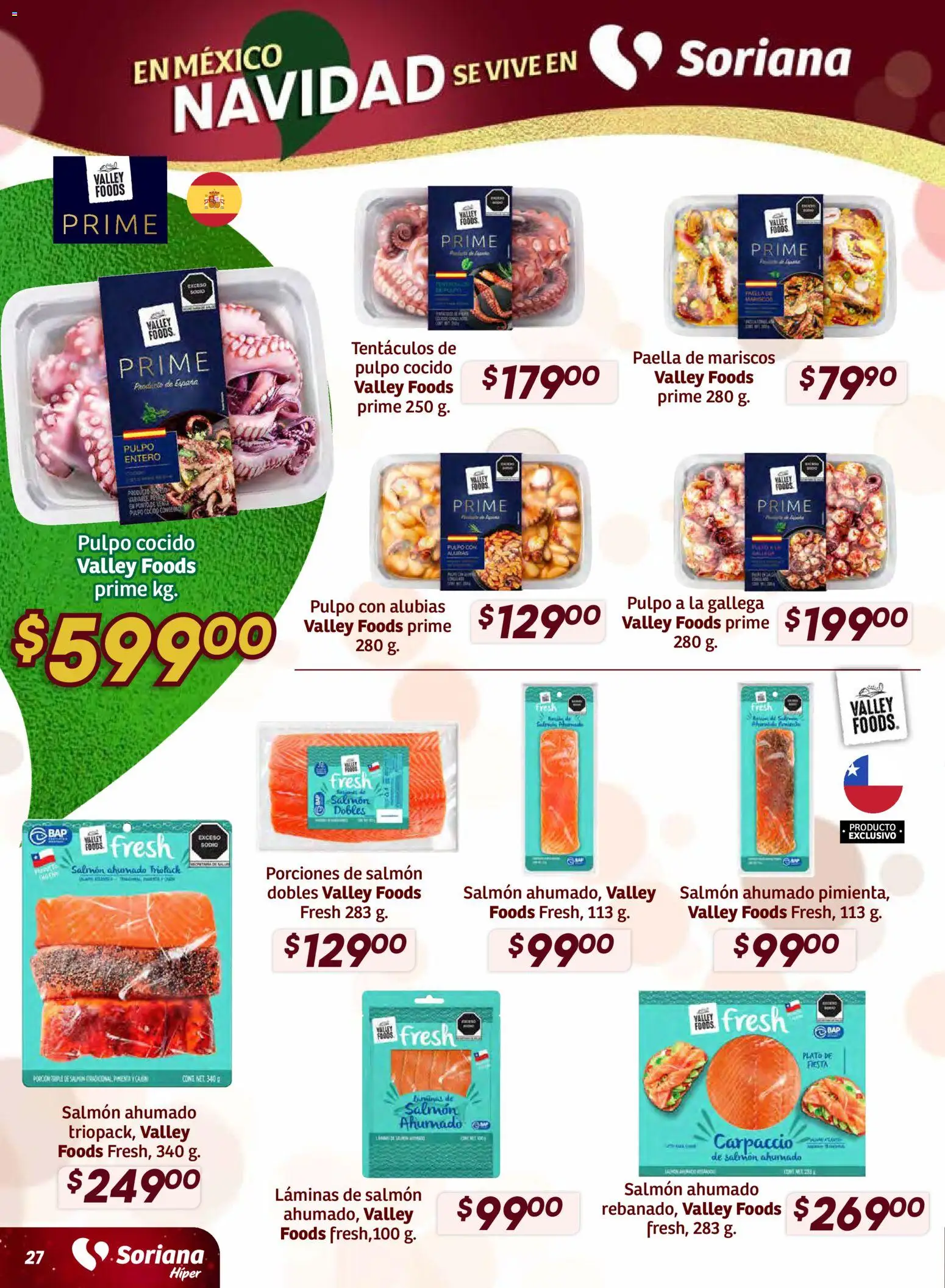Nuevas ofertas de Soriana válidas en toda la República Mexicana desde el 11.12.2025. ¡Encuentra las mejores ofertas en Soriana - Preciazazaso Híper: Edo Mex, Gro, Hgo, Mor, Pue, Qto, Tlax, Ver! | Página: 27