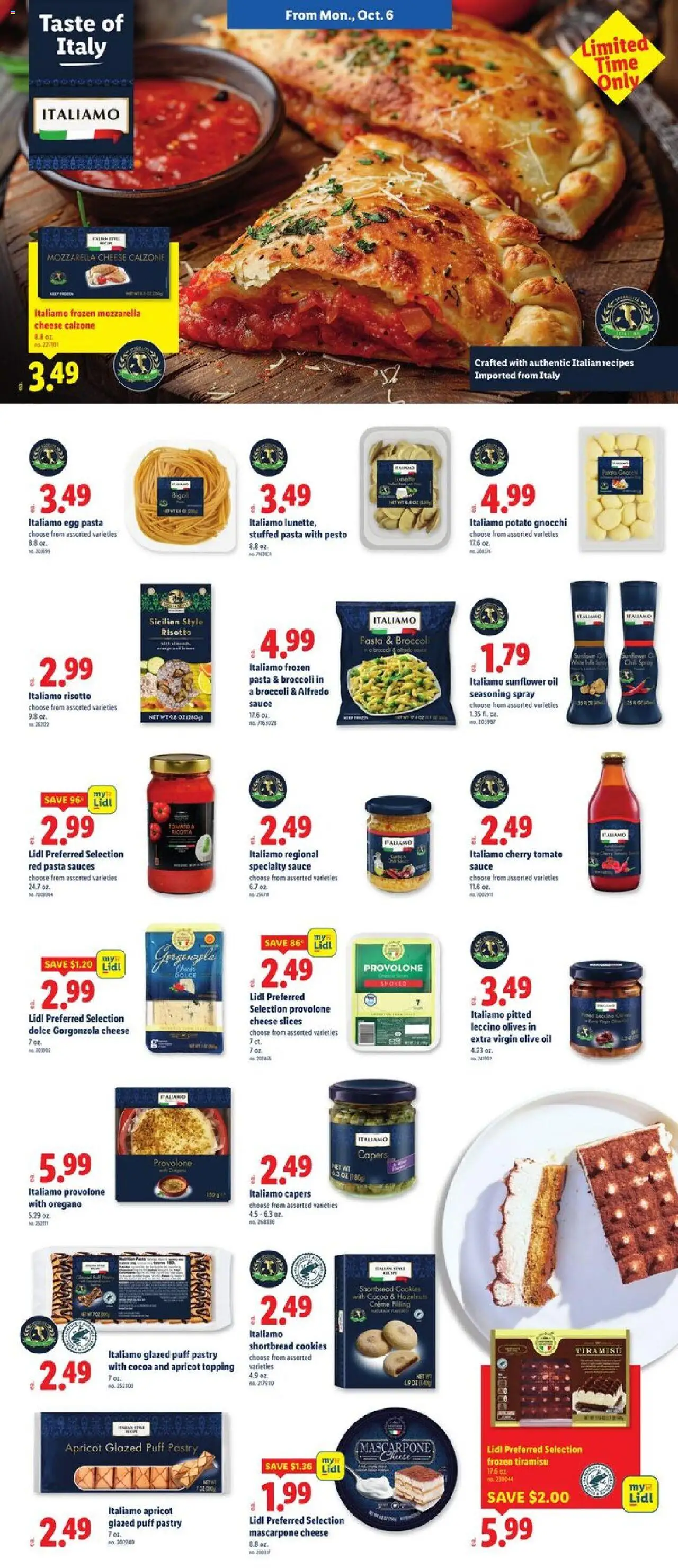 Lidl Weekly Ad - valid from 01.10.2025 | Page: 6 | Products: Broccoli, Oil, Sauce, Puff Pastry