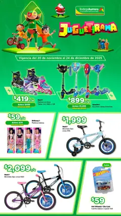 Vista previa de Bodega Aurrerá folleto Juguetirama, nuevo folleto de la tienda, válido en México a partir del 20.11.2025