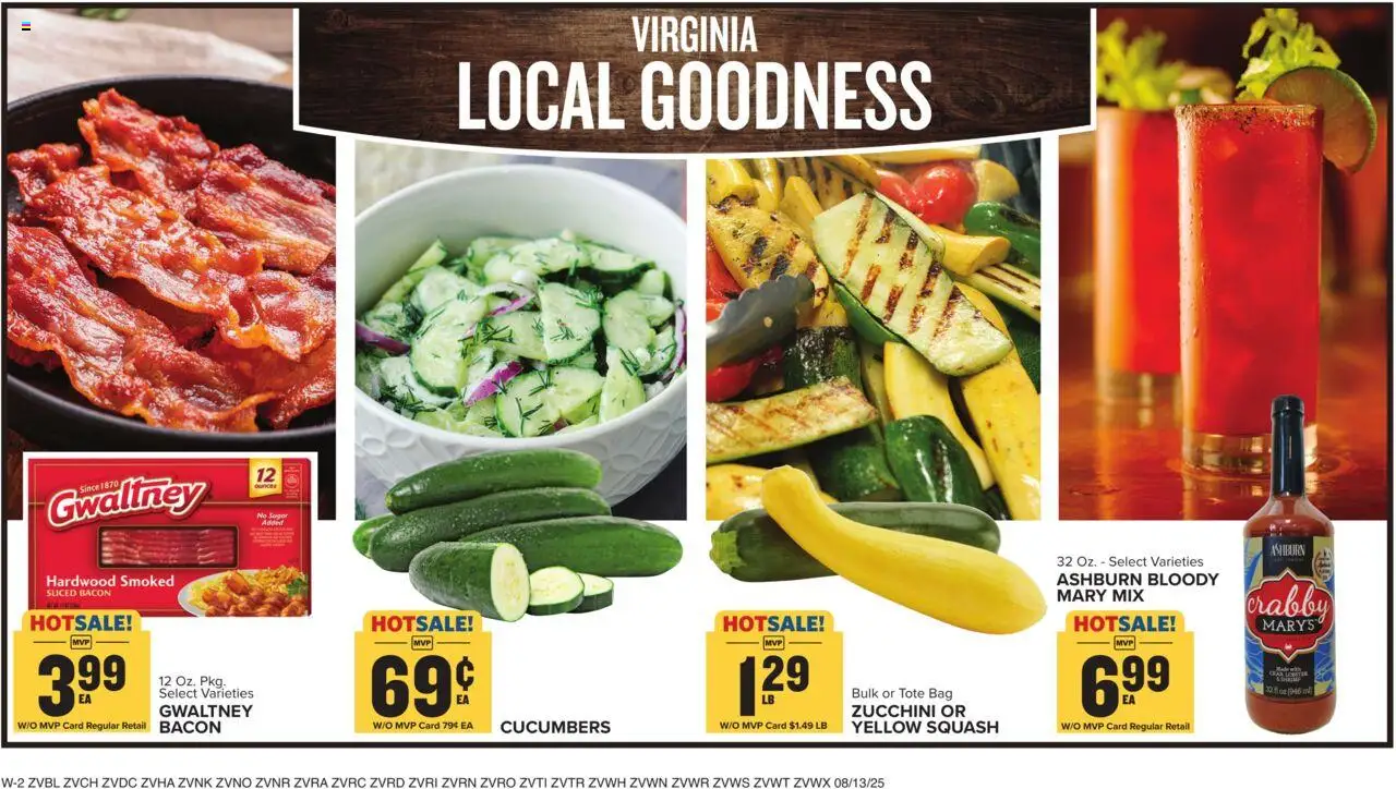 Food Lion Weekly Ad - valid from 13.08.2025 | Page: 16 | Products: Squash, Zucchini, Cucumbers, Bag