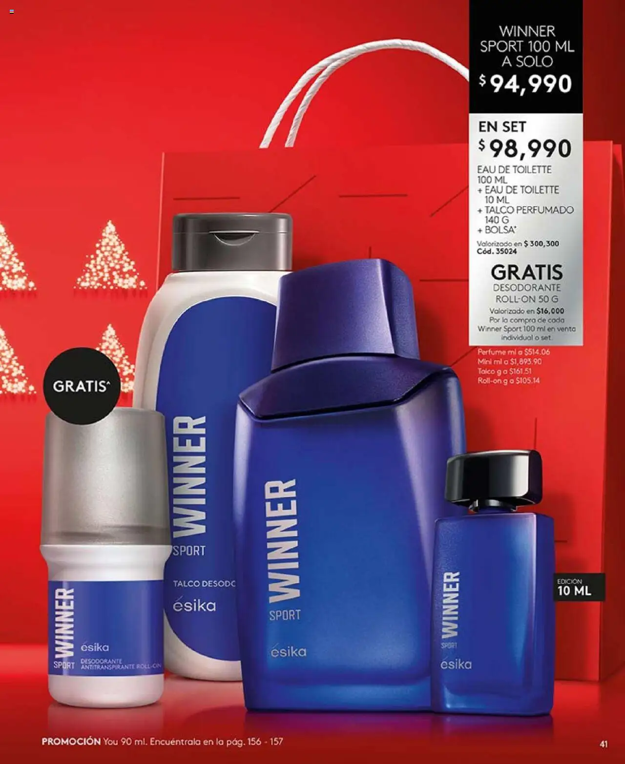 Ésika revista - valida desde el 14.10.2025 | Página: 41 | Productos: Individual, Eau de toilette, Desodorante, Antitranspirante