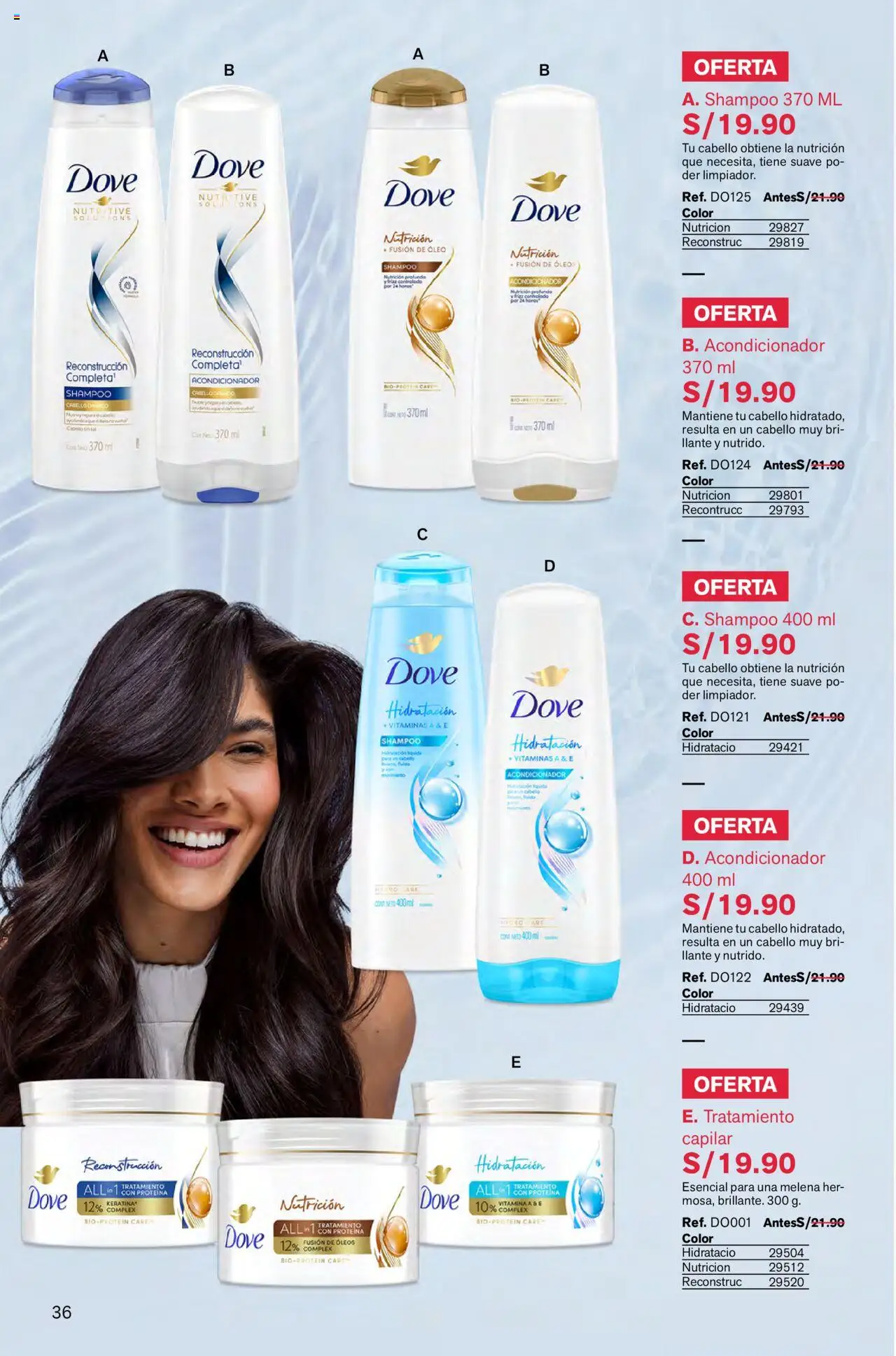 Catálogo Leonisa válido desde 01.10.2025 | Página: 36 | Productos: Shampoo, Acondicionador