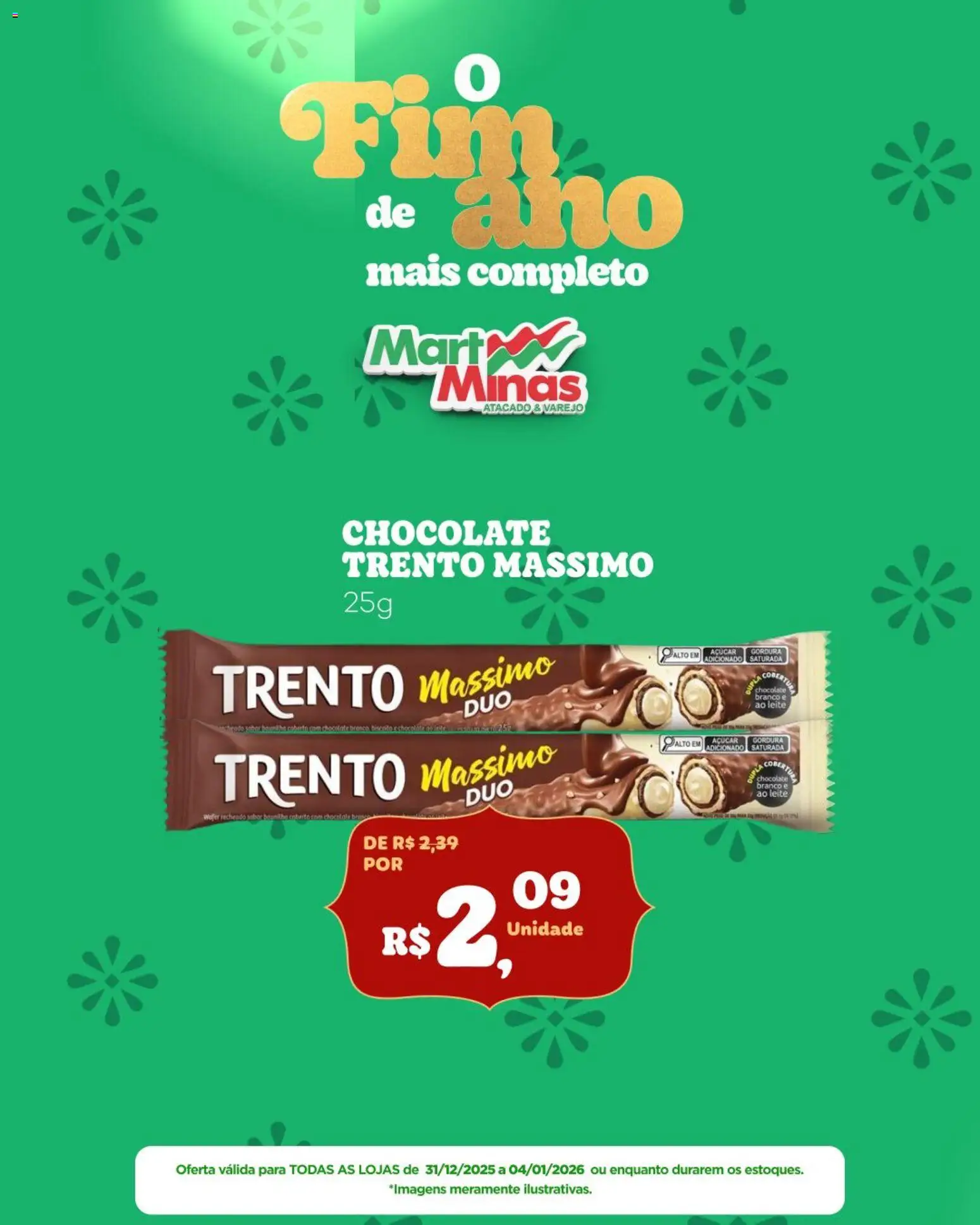 Mart Minas Folheto - válido de 31.12.2025 | Página: 7 | Produtos: Leite, Chocolate, Açúcar