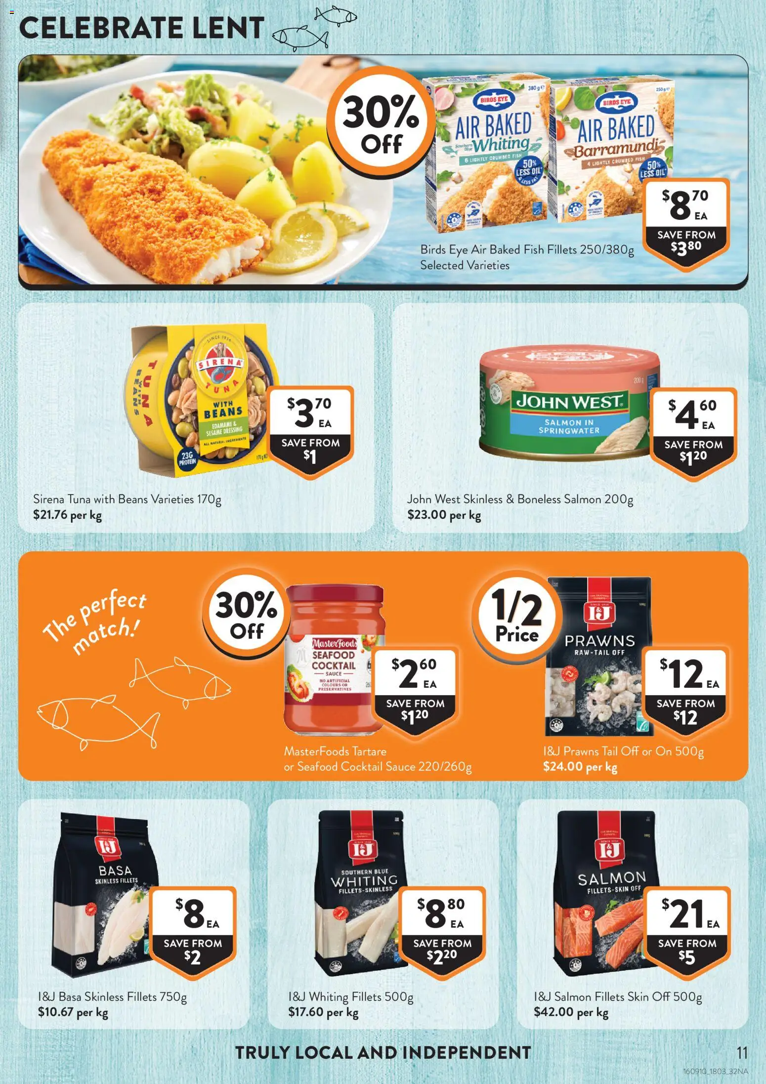 Foodworks catalogue - valid from 18.03.2026 | Page: 11 | Products: Oil, Salmon, Seafood, Tuna