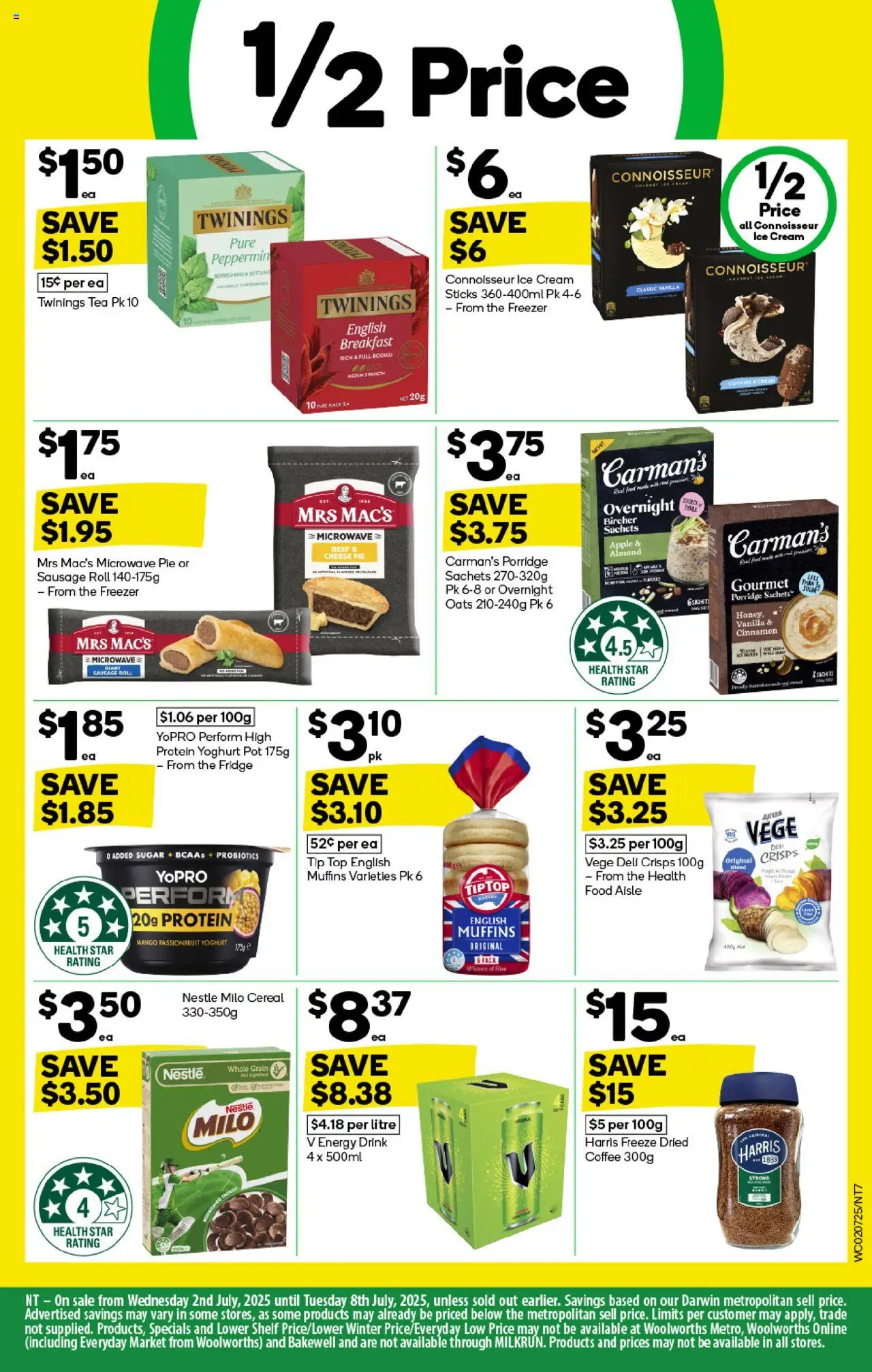 Woolworths catalogue - valid from 02.07.2025 | Page: 7 | Products: Yoghurt, Sugar, Fridge, Microwave