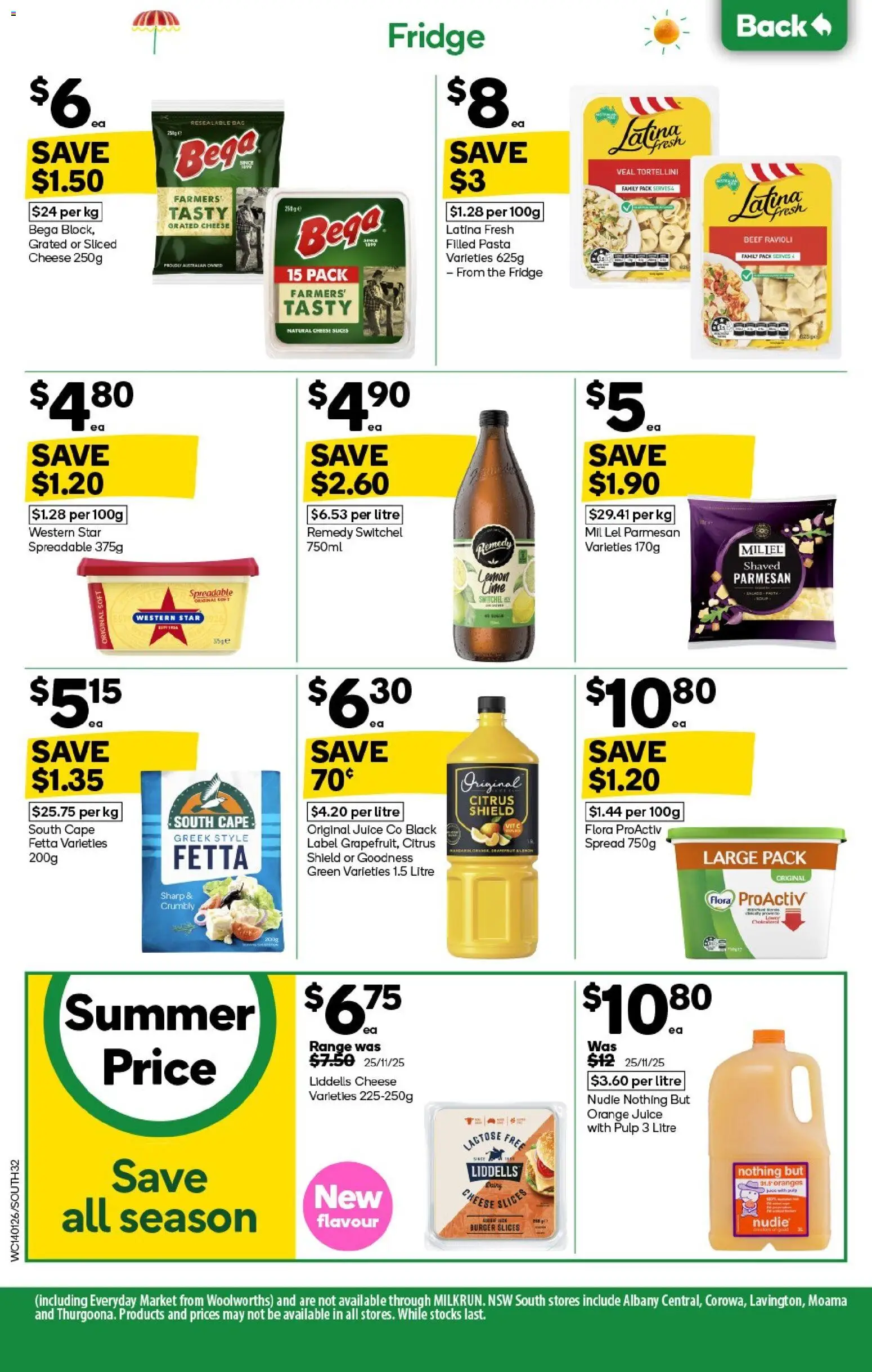 Woolworths catalogue - valid from 14.01.2026 | Page: 32 | Products: Cheese, Pasta, Lemon, Lime
