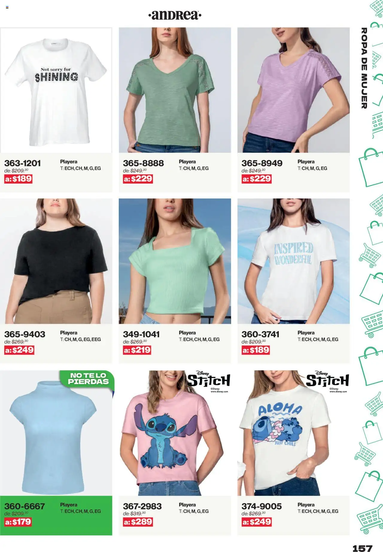 Nuevas ofertas de Andrea válidas en toda la República Mexicana desde el 10.08.2025. ¡Encuentra las mejores ofertas en Andrea - Catálogo Outlet! | Página: 157 | Productos: Ropa, Playera, Té