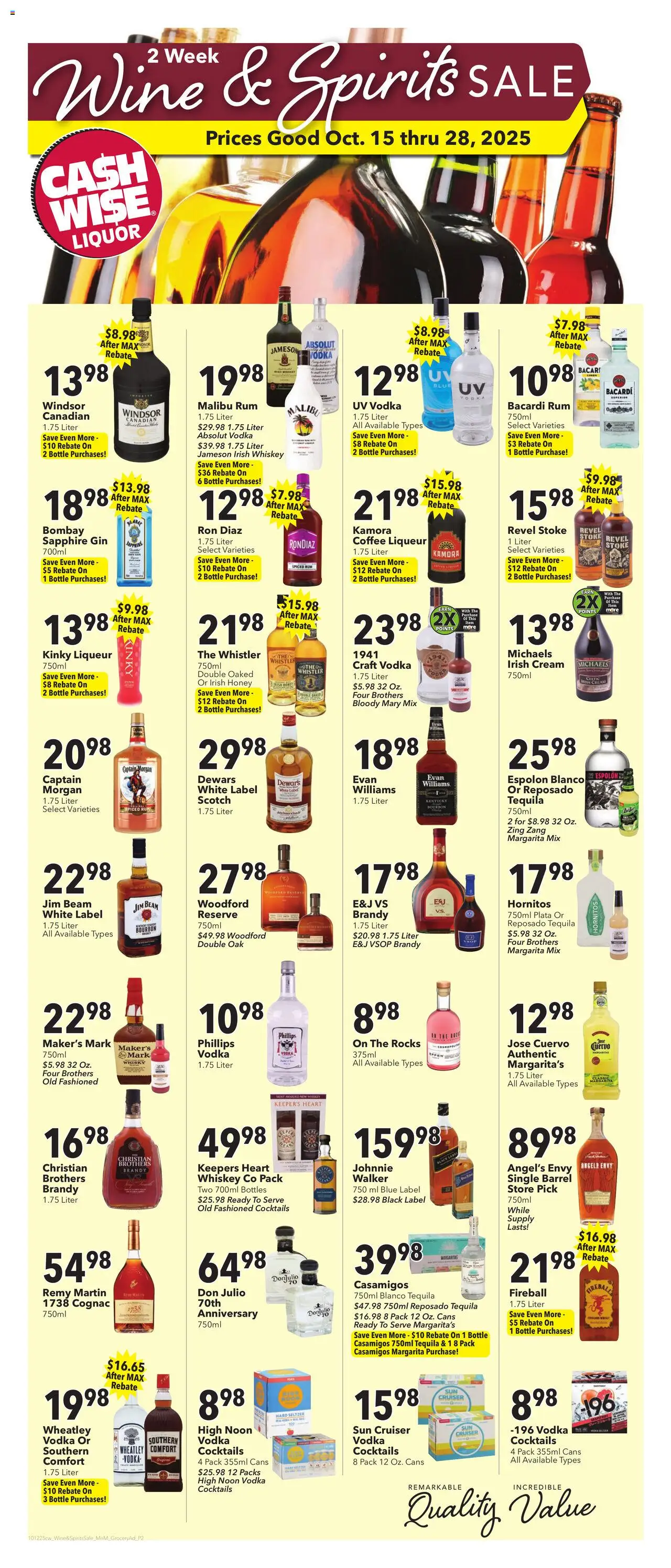 Cash Wise Weekly Ad - valid from 15.10.2025 | Page: 8 | Products: Coffee, Wine, Gin, Vodka