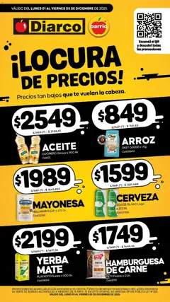 Vista previa Diarco - Especial Locura De Precios válido desde el 01.12.2025