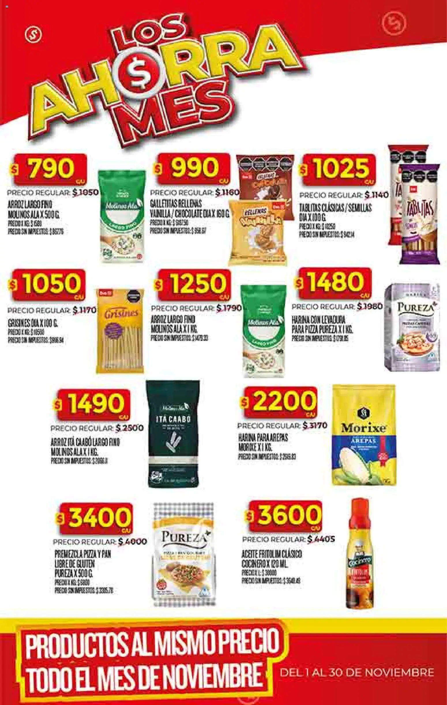 Supermercado DIA Ofertas │ válido desde el 19.11.2025 | Página: 30 | Productos: Galletitas, Harina, Aceite, Semillas