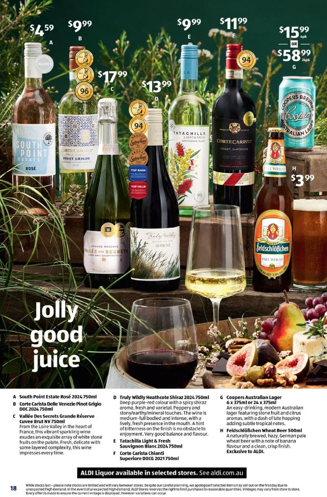Aldi catalogue - valid from 15.10.2025 | Page: 18 | Products: Wine, Beer, Fruits, Wheat