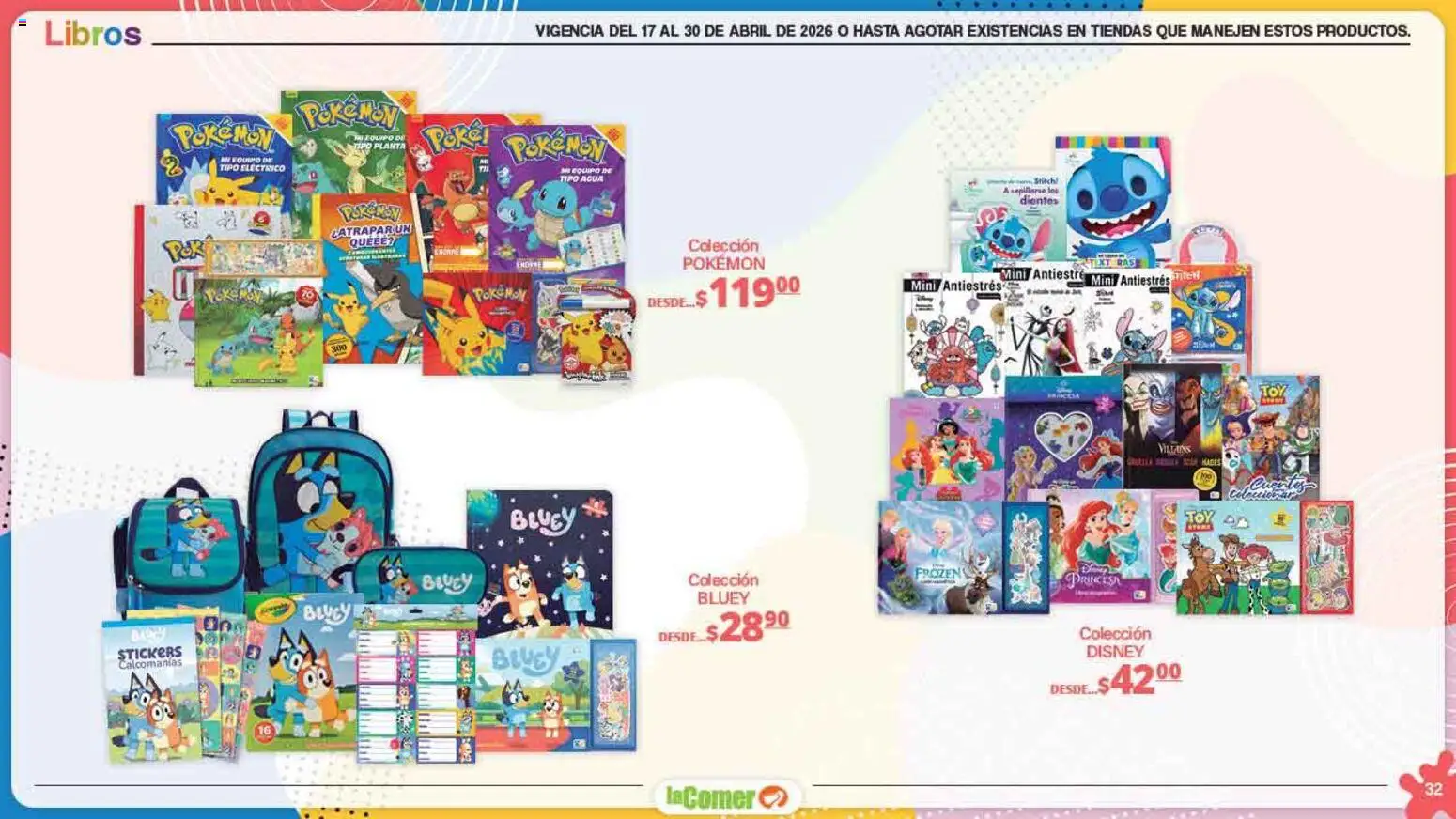 Nuevas ofertas de La Comer válidas en toda la República Mexicana desde el 17.04.2026. ¡Encuentra las mejores ofertas en La Comer folleto Día del Niño! | Página: 32 | Productos: Planta