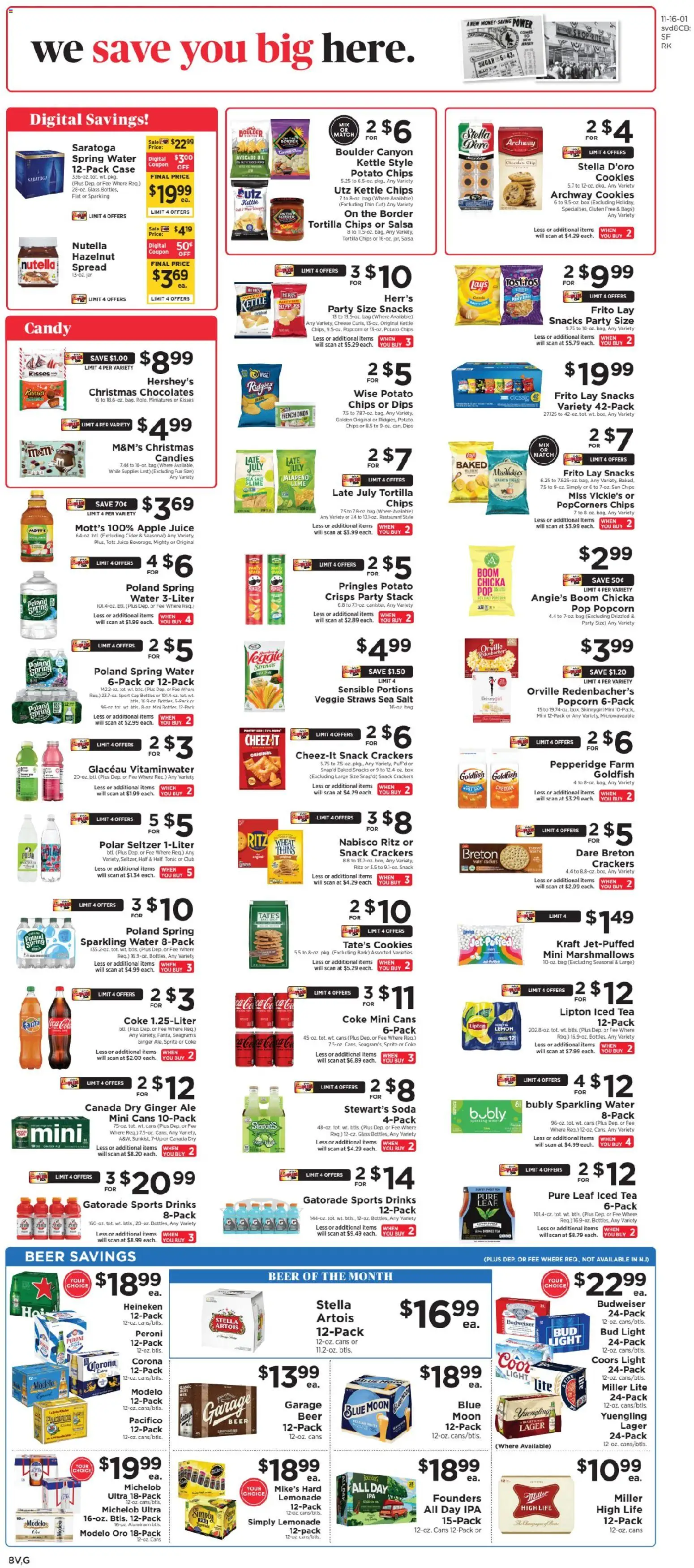 ShopRite Weekly Ad 2 - valid from 13.11.2025 | Page: 9 | Products: Candies, Sugar, Chocolate Chip, Case
