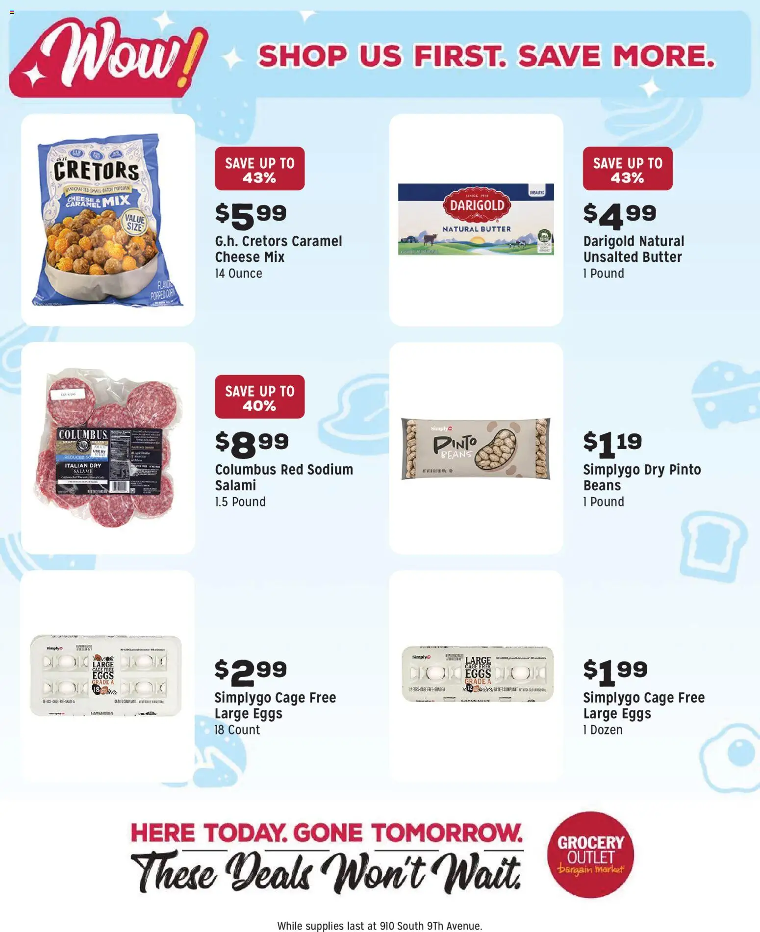 Grocery Outlet Weekly Ad - WA - valid from 17.12.2025 | Page: 10 | Products: Butter, Cheese, Eggs, Salami